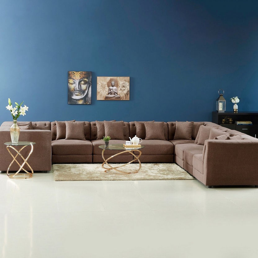 Emotion 1-Seater Fabric Corner Sofa with 2 Cushions-Modular Sofas-image-8