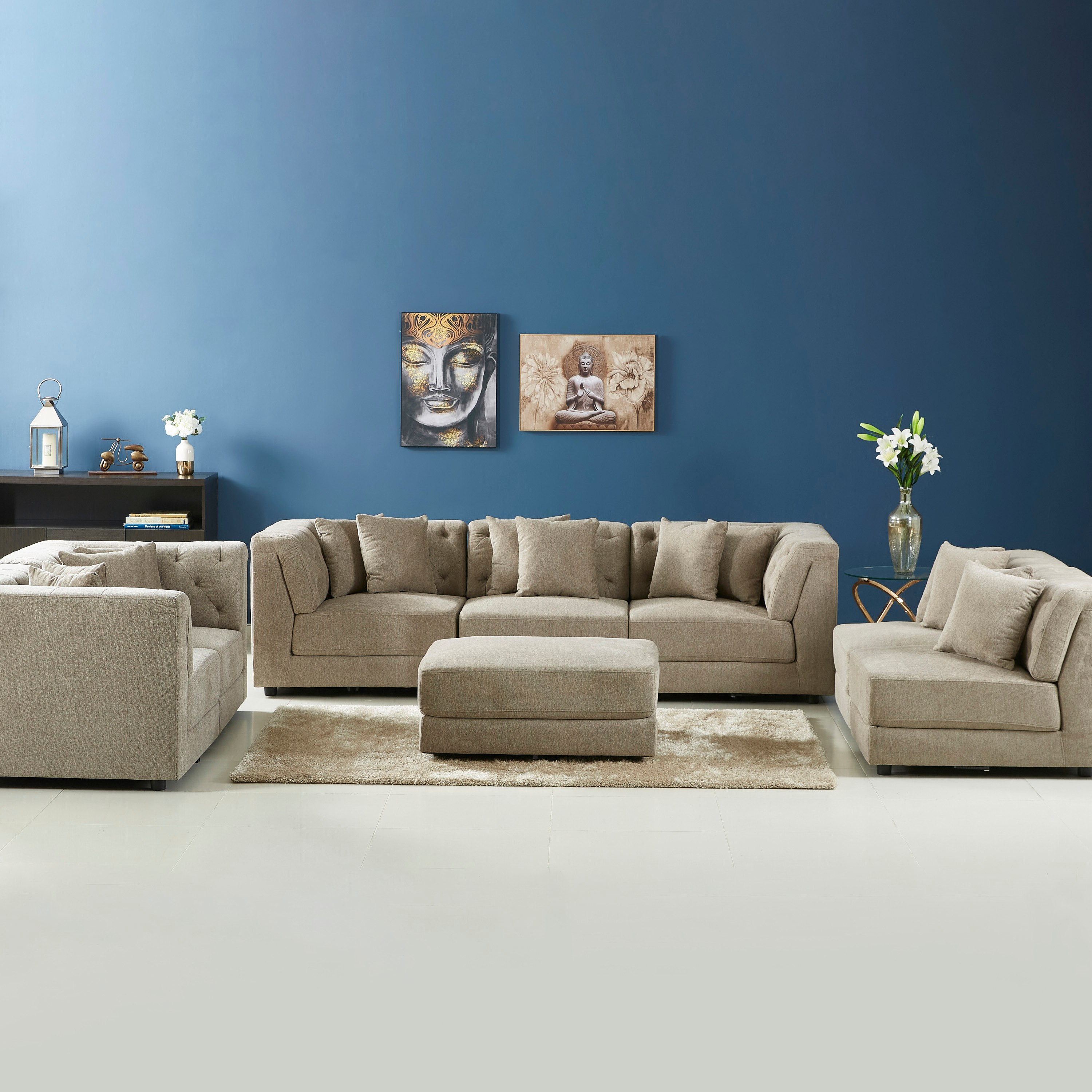 كنبة قماشيّة دون مساند ذراعين مع وسادتين من إيموشن-hbxfurniture-livingroom-sofasandsofasets-image-12