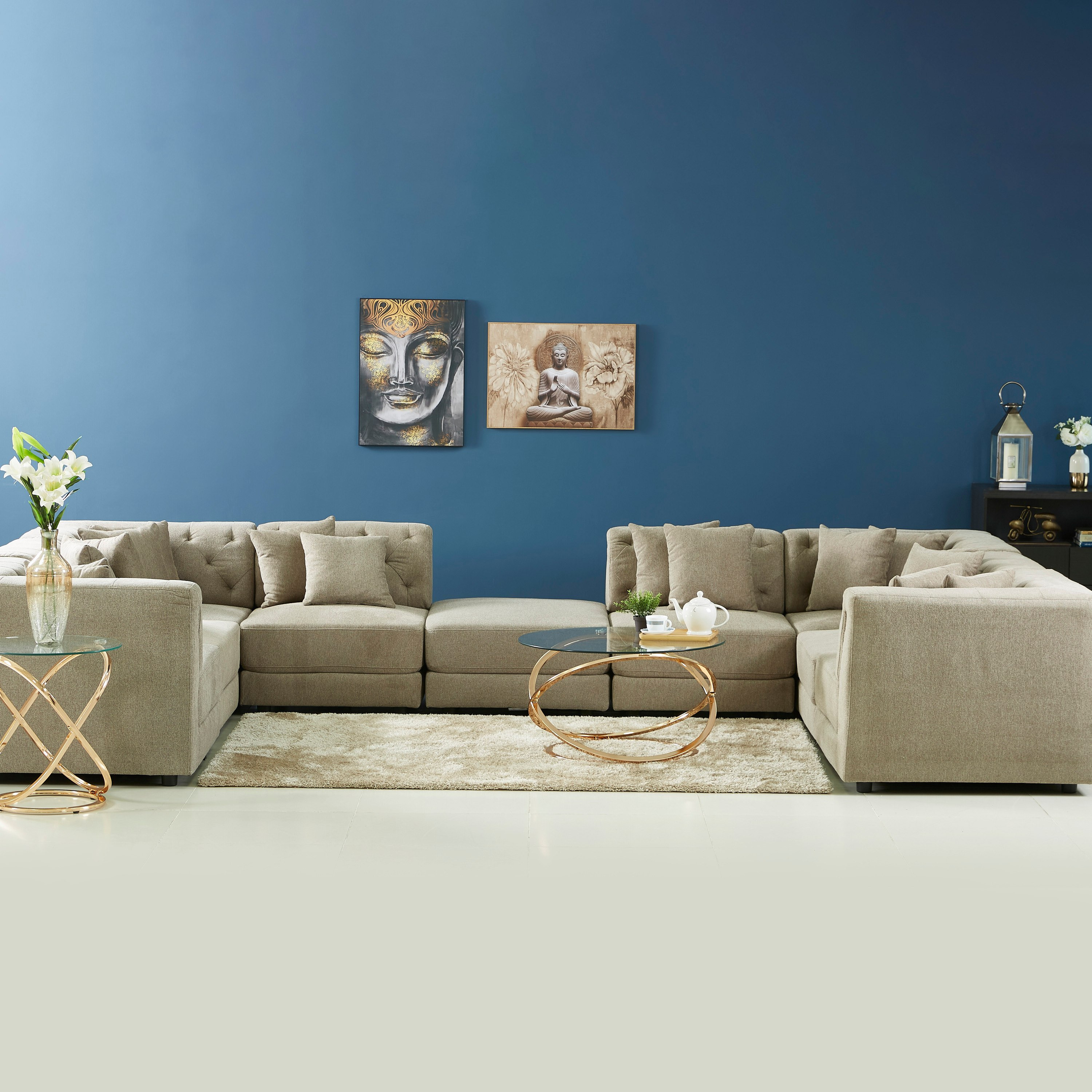 كنبة قماشيّة دون مساند ذراعين مع وسادتين من إيموشن-hbxfurniture-livingroom-sofasandsofasets-image-7