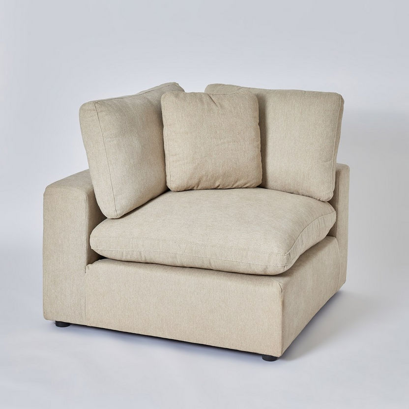 Signora Corner Fabric Sofa with 2 Cushions-Modular Sofas-image-12