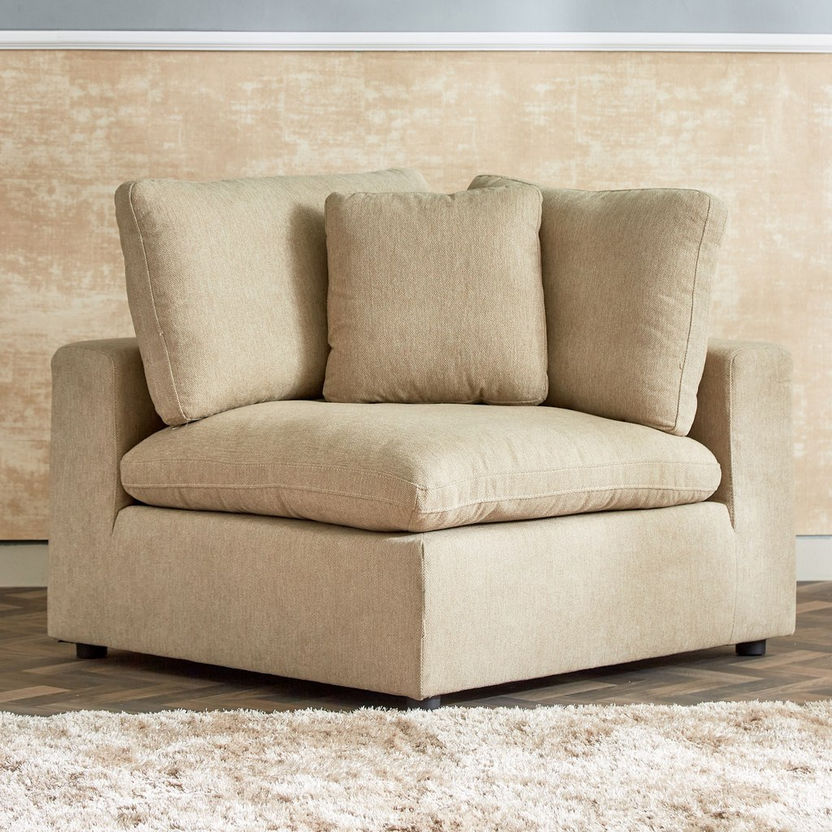 Signora Corner Fabric Sofa with 2 Cushions-Modular Sofas-image-2