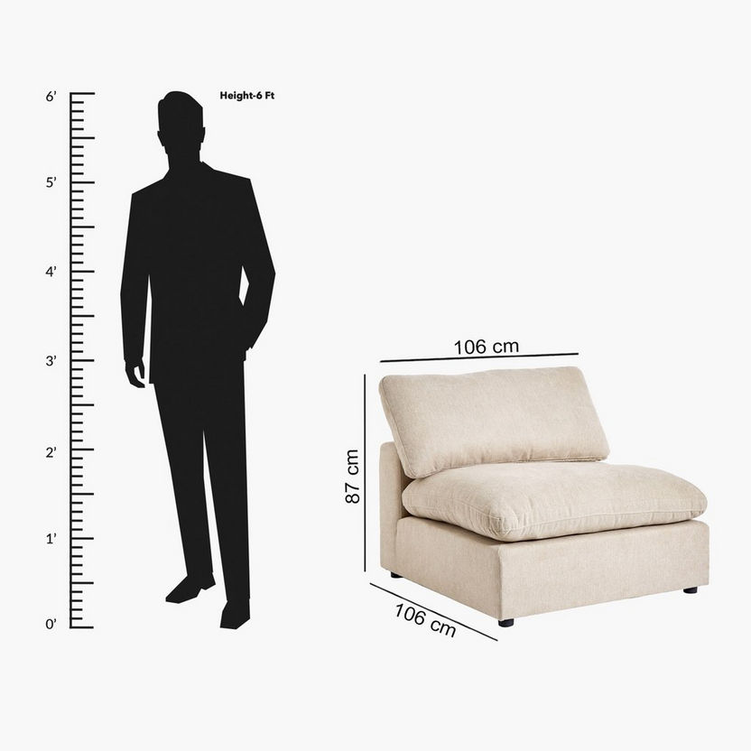 Signora Armless Fabric Chair-Sofas-image-14