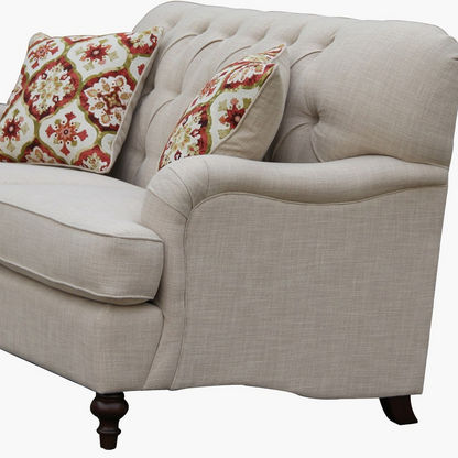 Dorothy 2-Seater Fabric Sofa with 2 Cushions