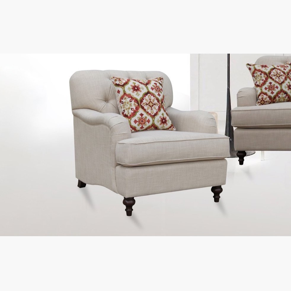 كنبة قماشيّة مقعد واحد مع وسادة من دوروثي-hbxlivingroom-sofasandarmchairs-sofas-image-1