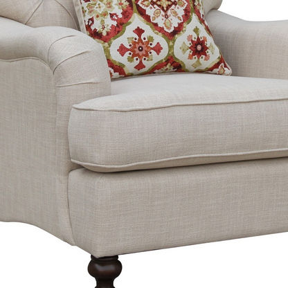 Dorothy 1-Seater Fabric Sofa with Cushion