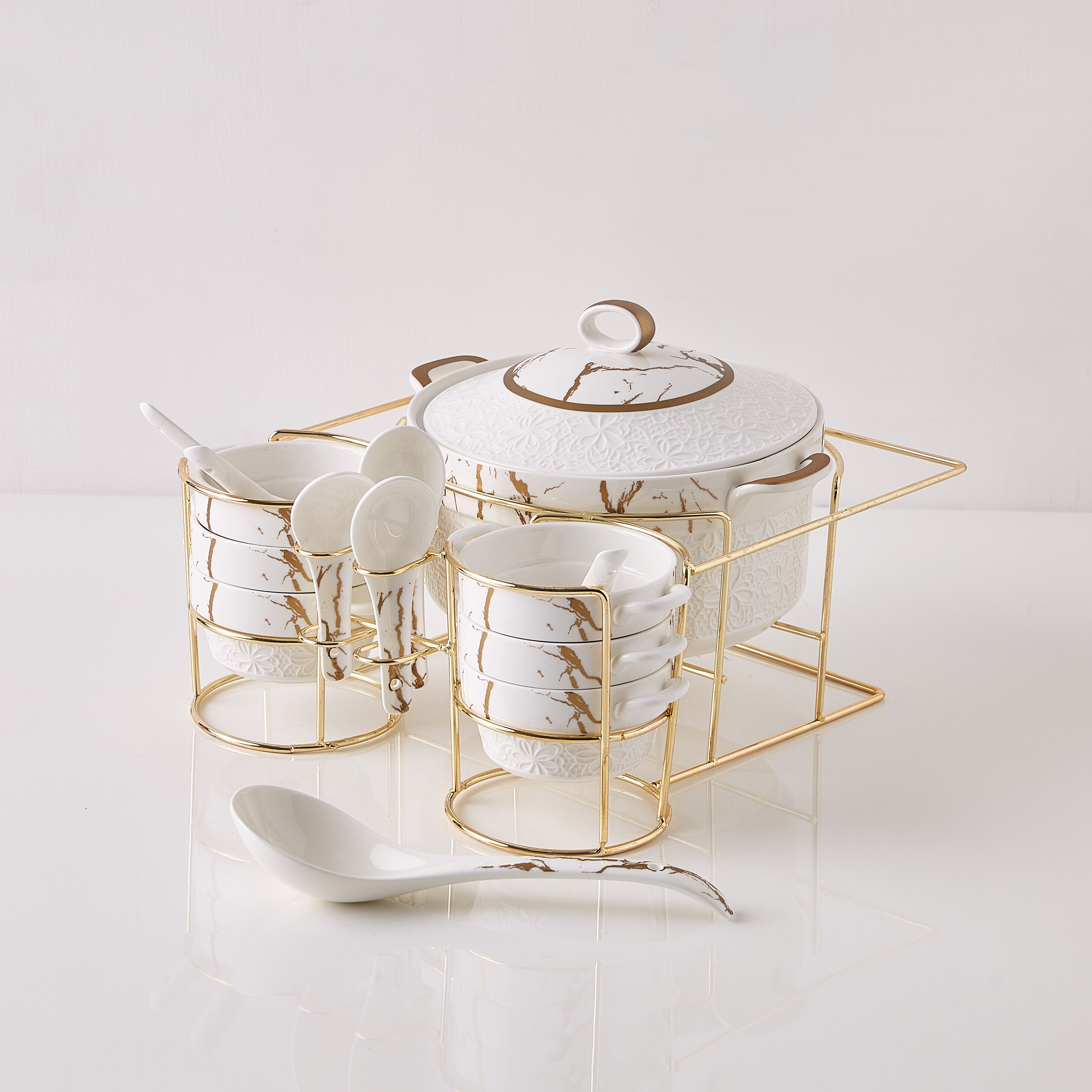 طقم شوربة بطبعات من أورشيد - 16 قطعة-hbxdecorandfurnishings-tabletop-serveware-image-4