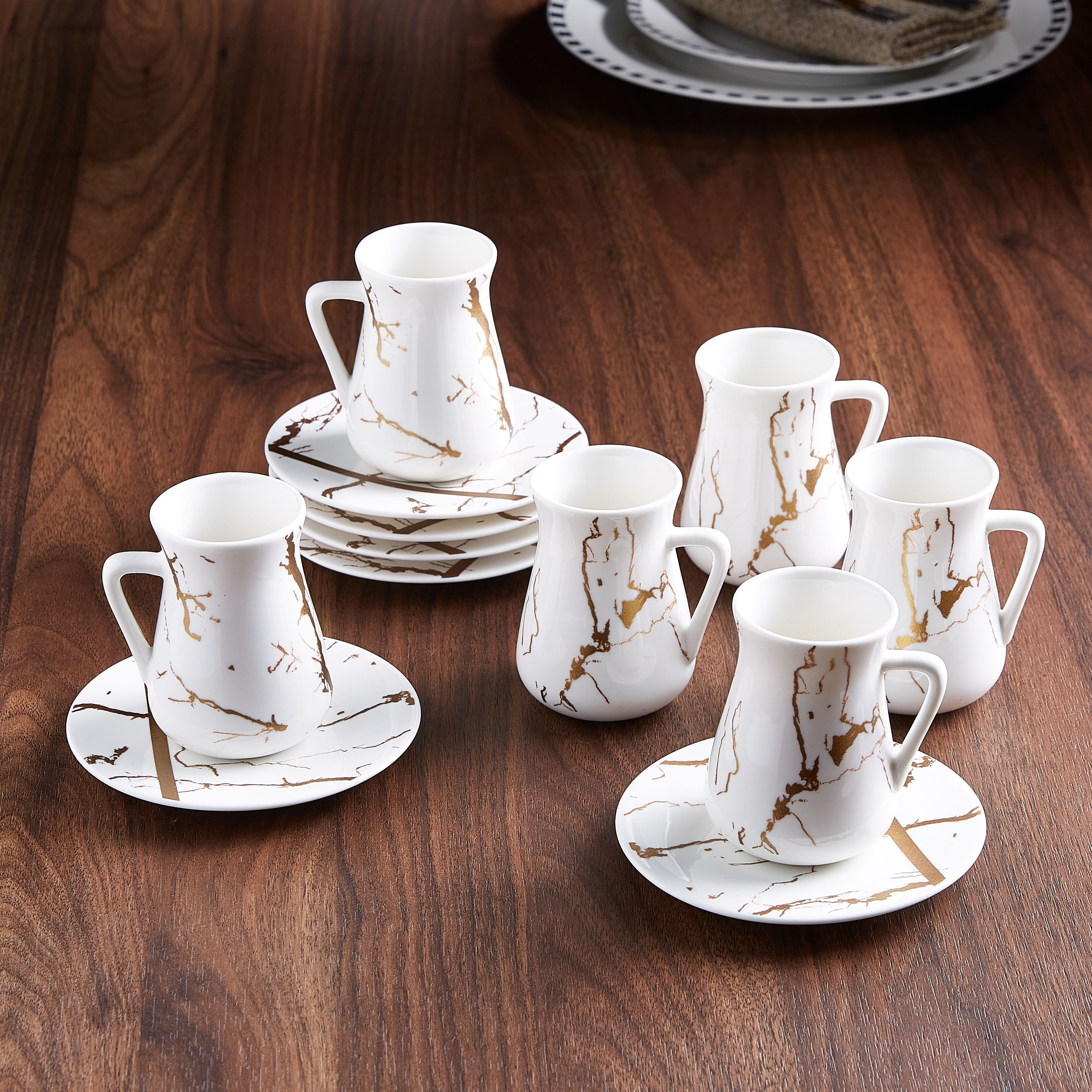 طقم استيكان بطبعات من أوركيد - 12 قطع-hbxhomeware-hbxkitchen-image-1