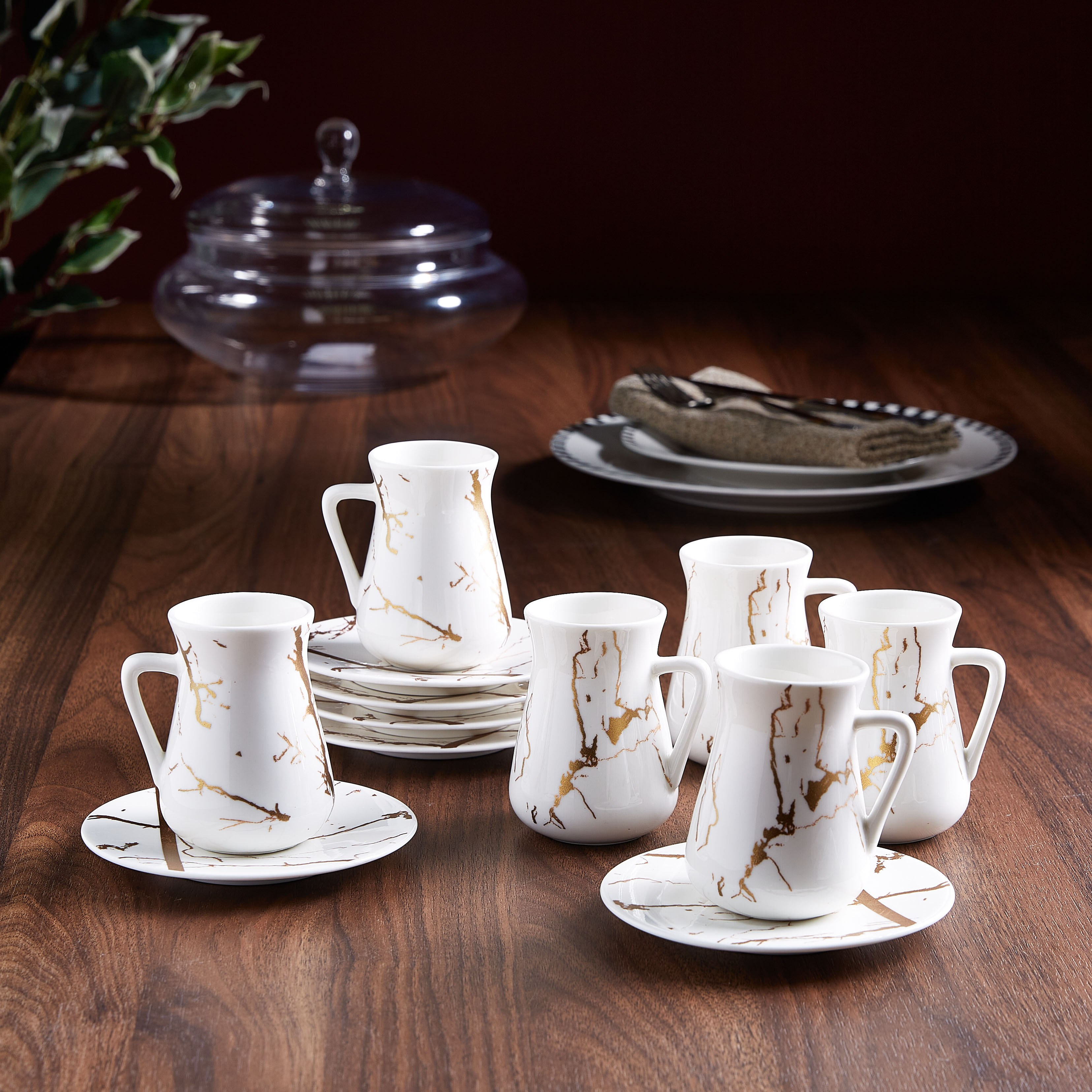 طقم استيكان بطبعات من أوركيد - 12 قطع-hbxhomeware-hbxkitchen-image-3