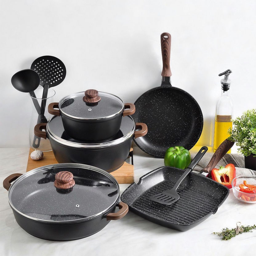 La Cucina Die Cast Aluminium Grill Pan - 28 cm-Food Preparation-image-2