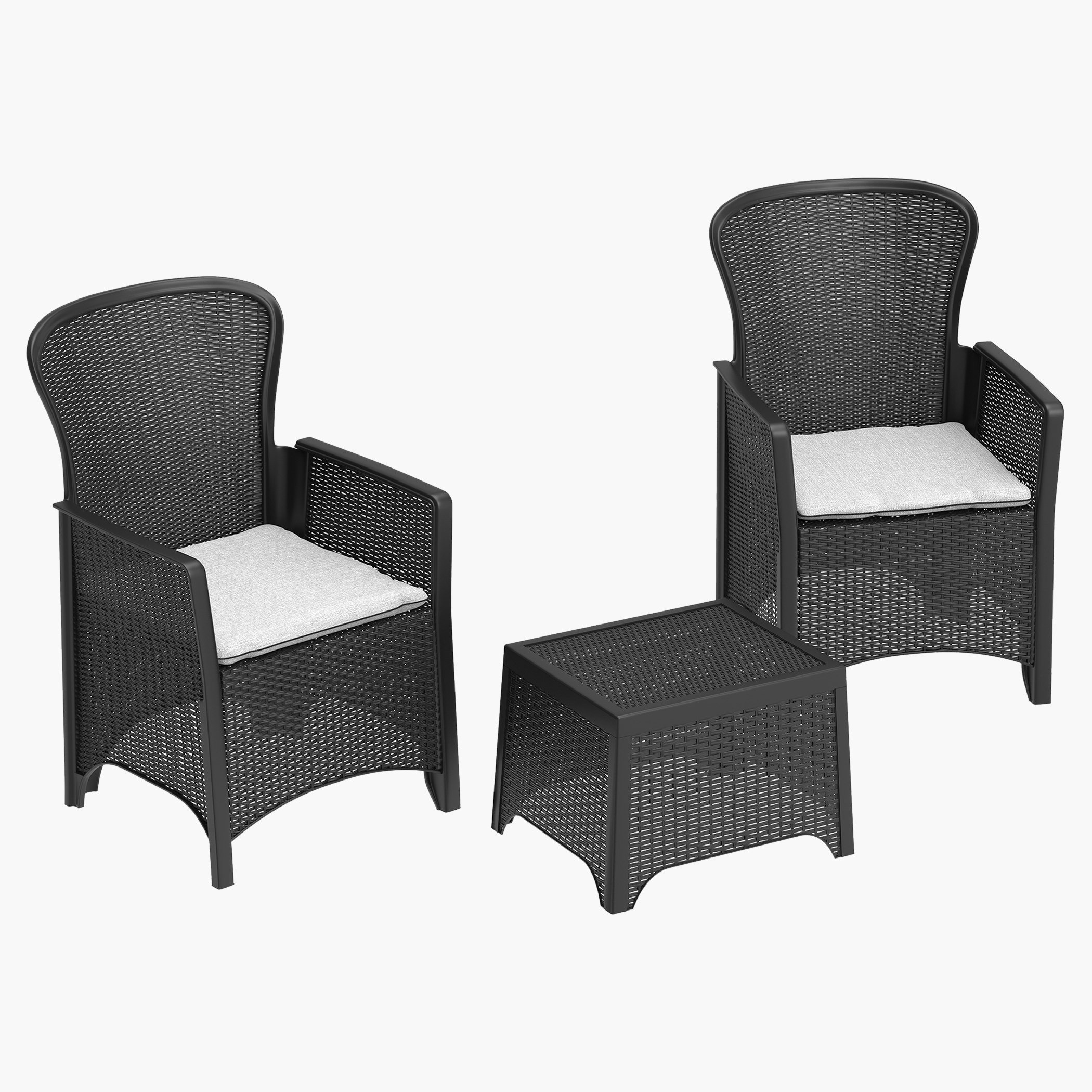 طقم شاي خوص مقعدين مع طاولة من سيدار-hbxdiningroom-diningtablesandsets-diningtables-twoseater-image-2