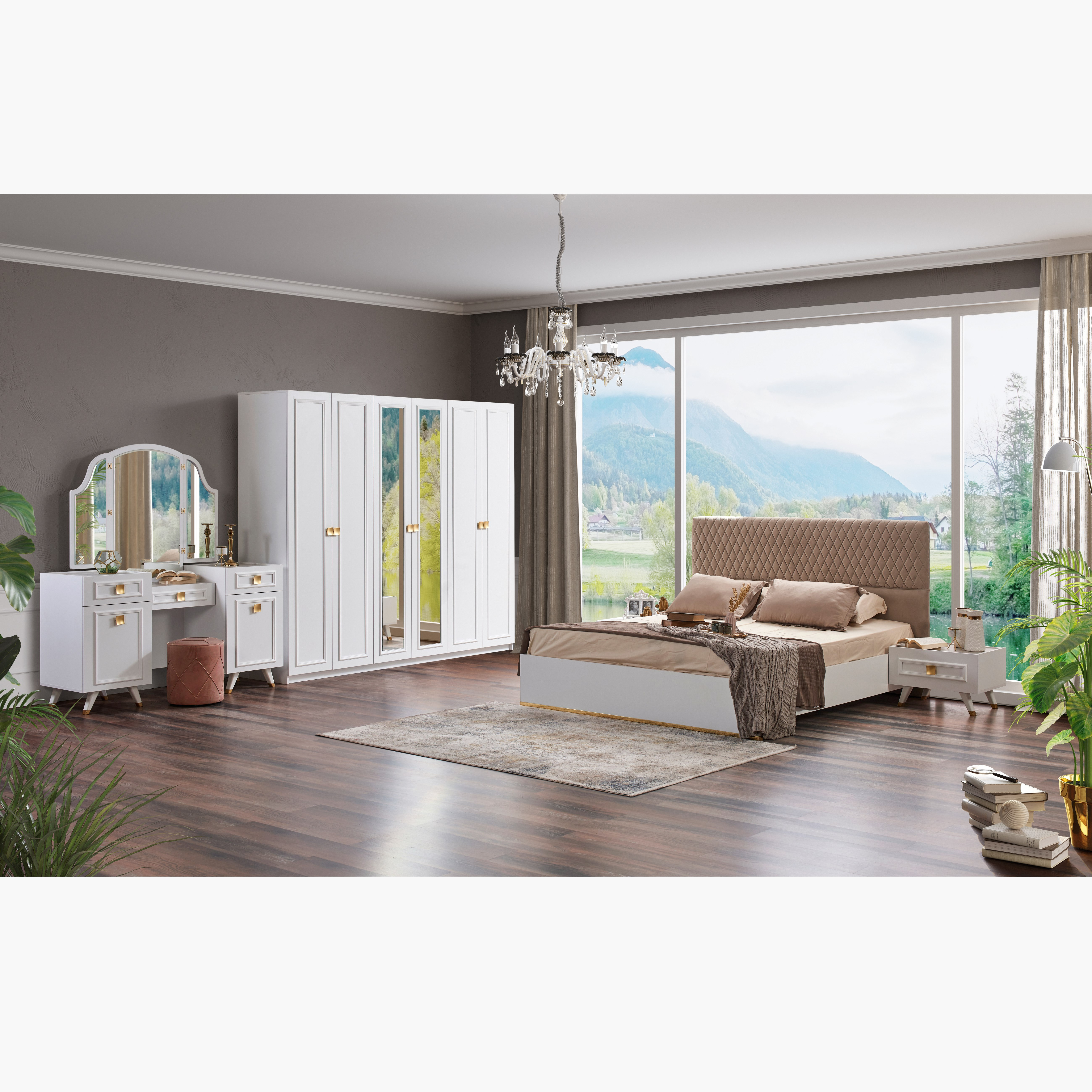 طقم غرفة نوم كينج 6 قطع من إيفانكا- 180x200 سم-hbxbedroom-bedsandbedsets-bedroomsets-king-image-18