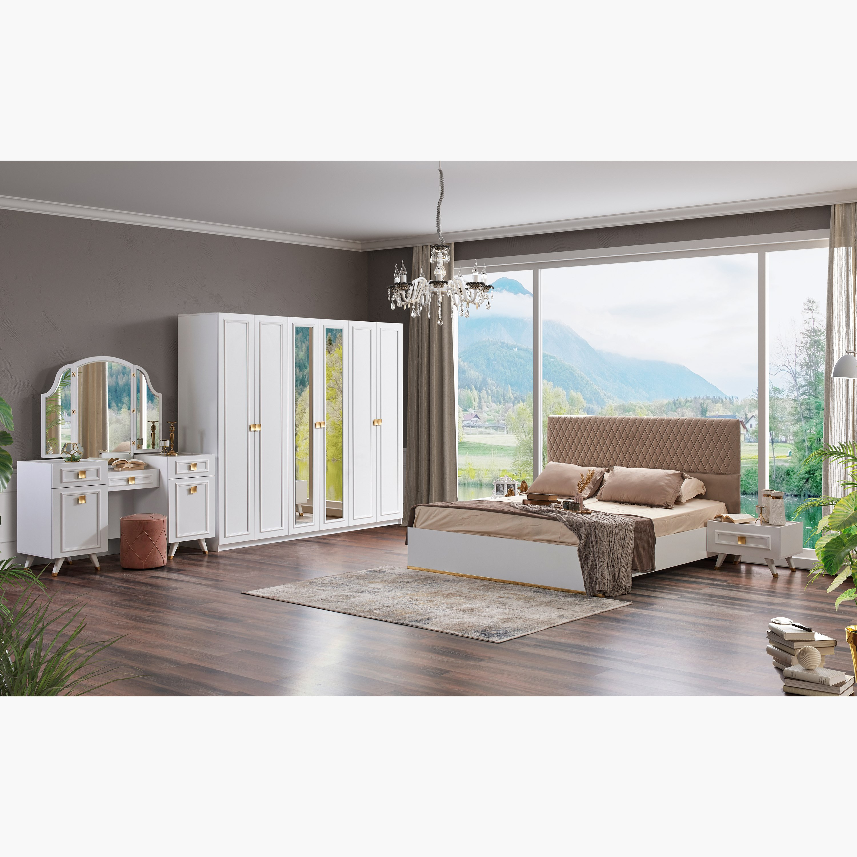 خزانة ملابس بـ6 أبواب مع مرآة من إيفانكا-hbxfurniture-wardrobes-image-8