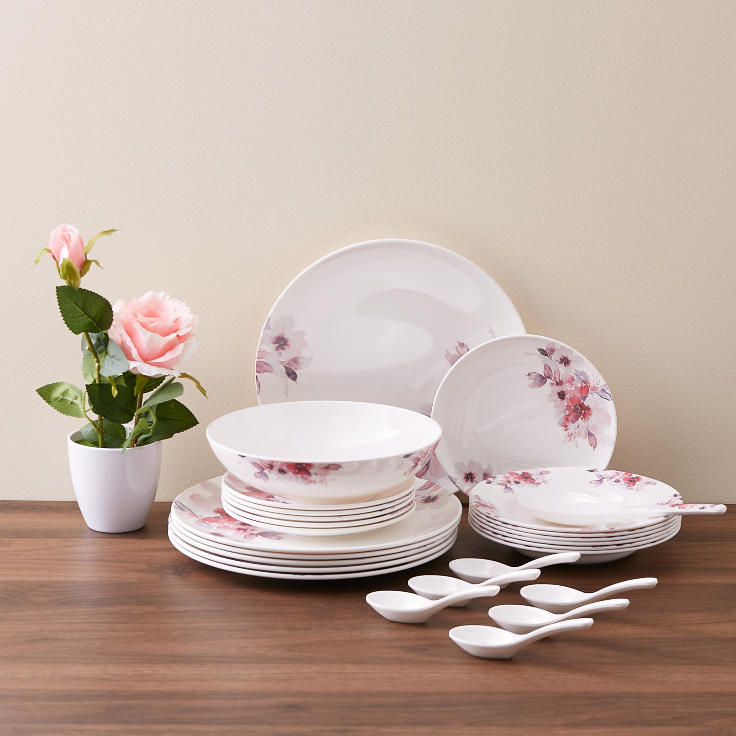 Melamine set deals dinnerware