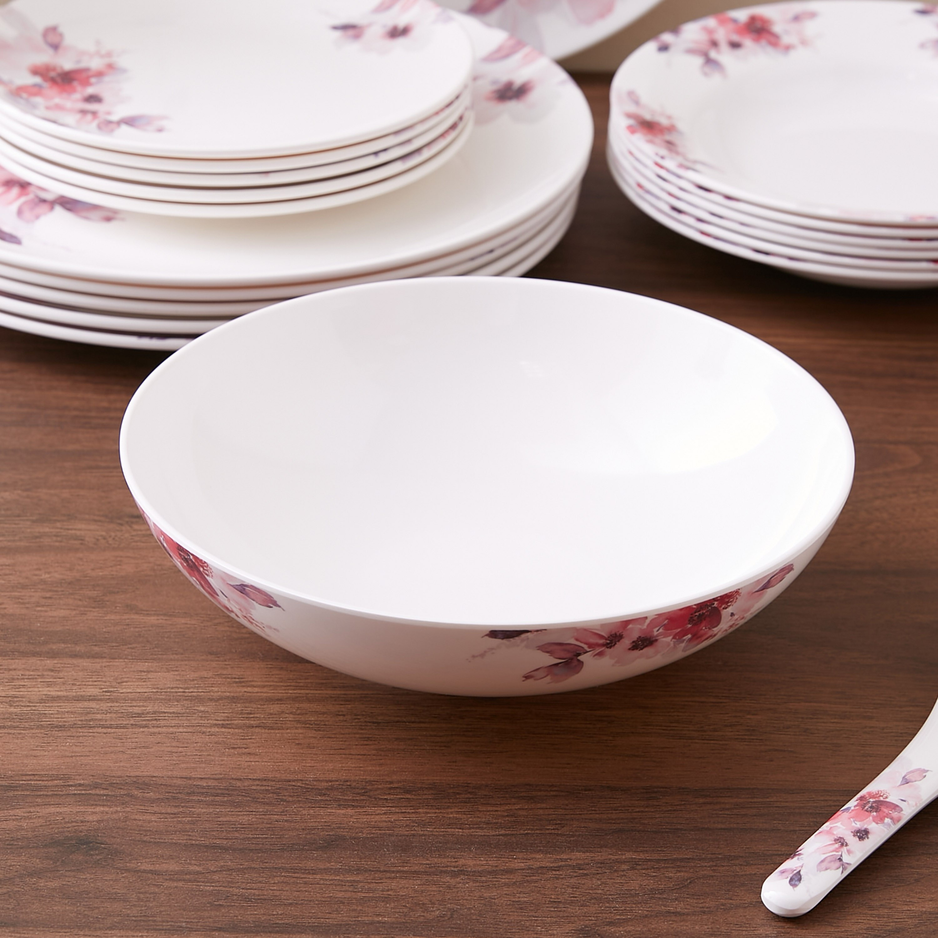 Buy Floral 26 Piece Melamine Dinner Set Online in Qatar Homebox