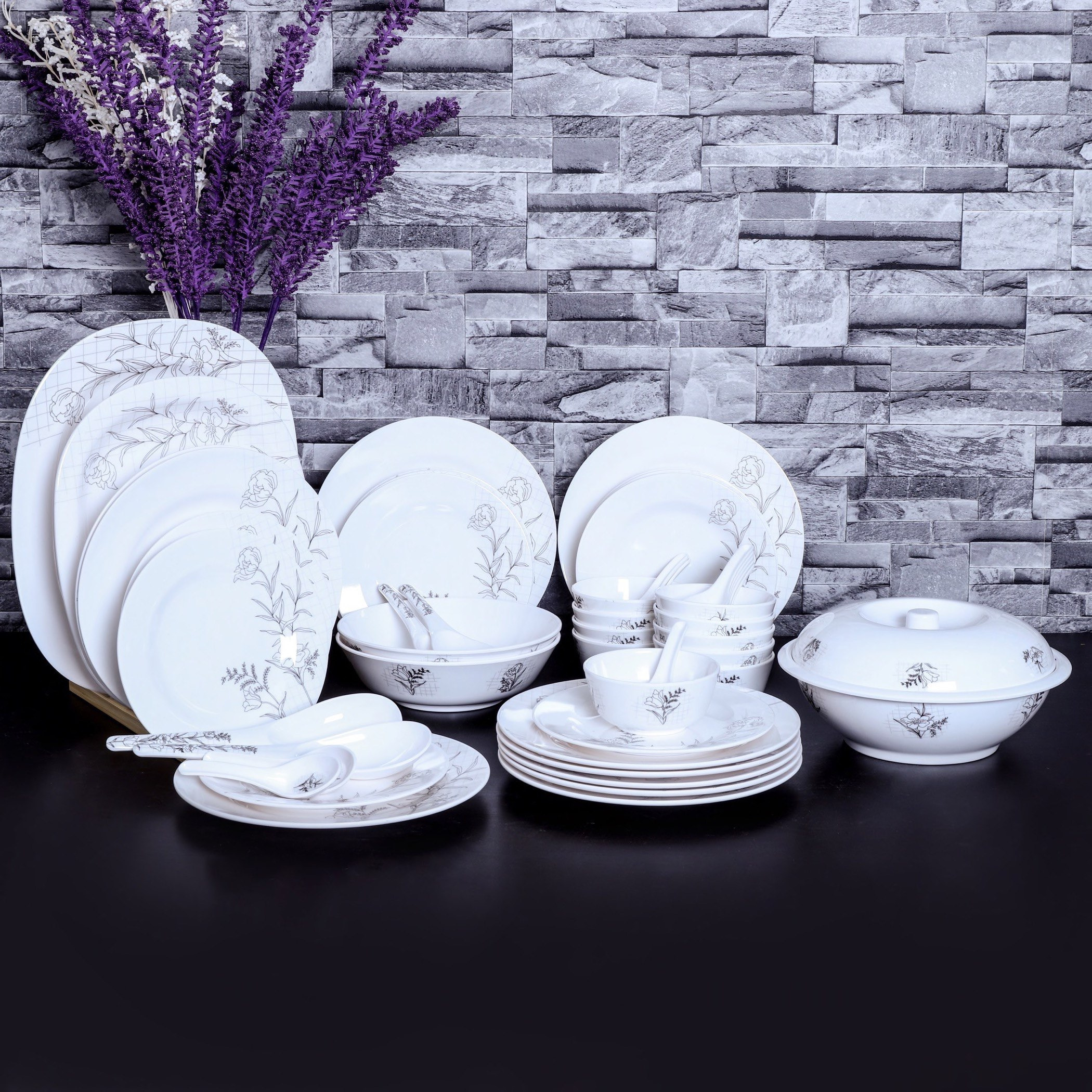 طقم مستلزمات مائدة 50 قطعة من روز ميراكل-hbxhomeware-hbxkitchen-image-1