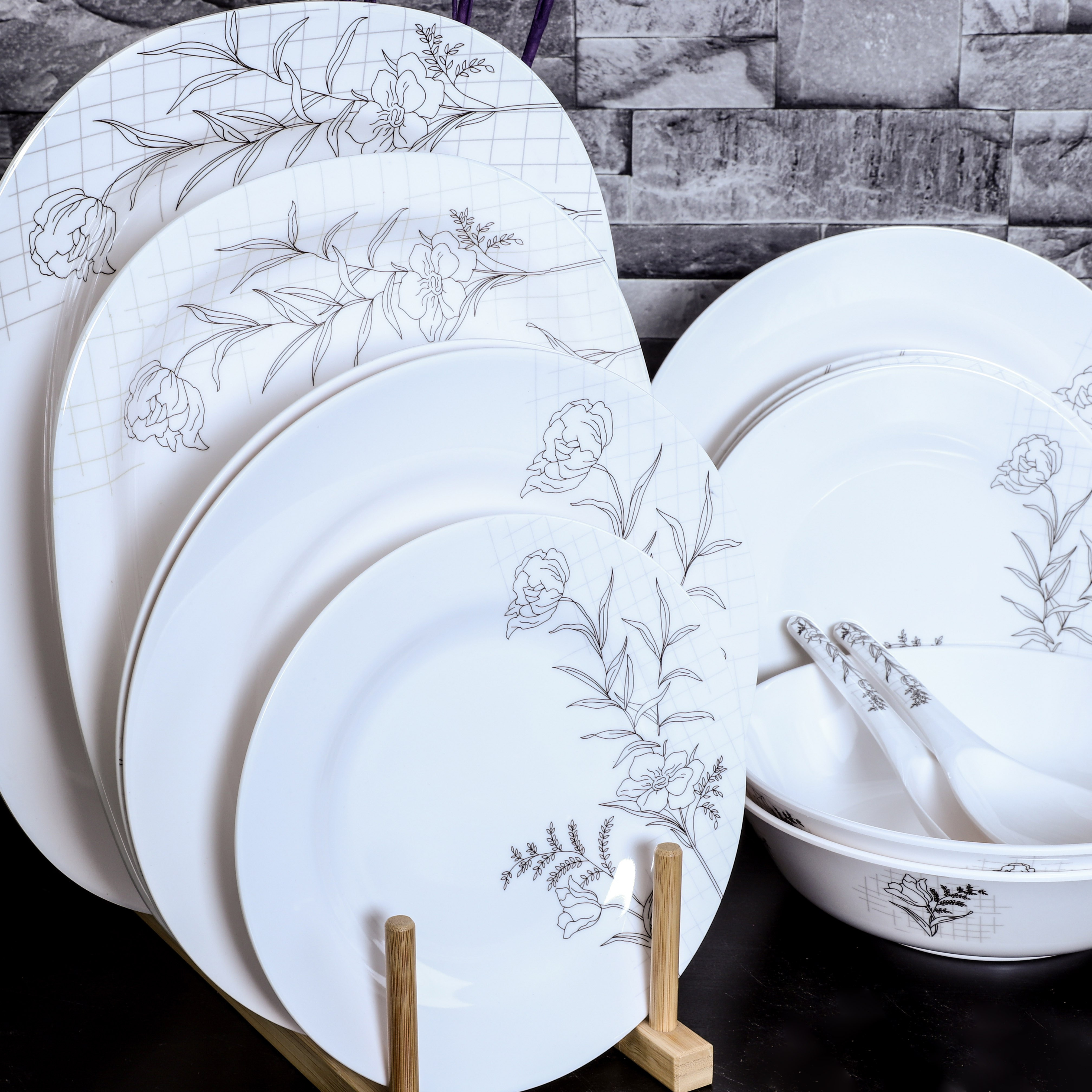 طقم مستلزمات مائدة 50 قطعة من روز ميراكل-hbxhomeware-hbxkitchen-image-2