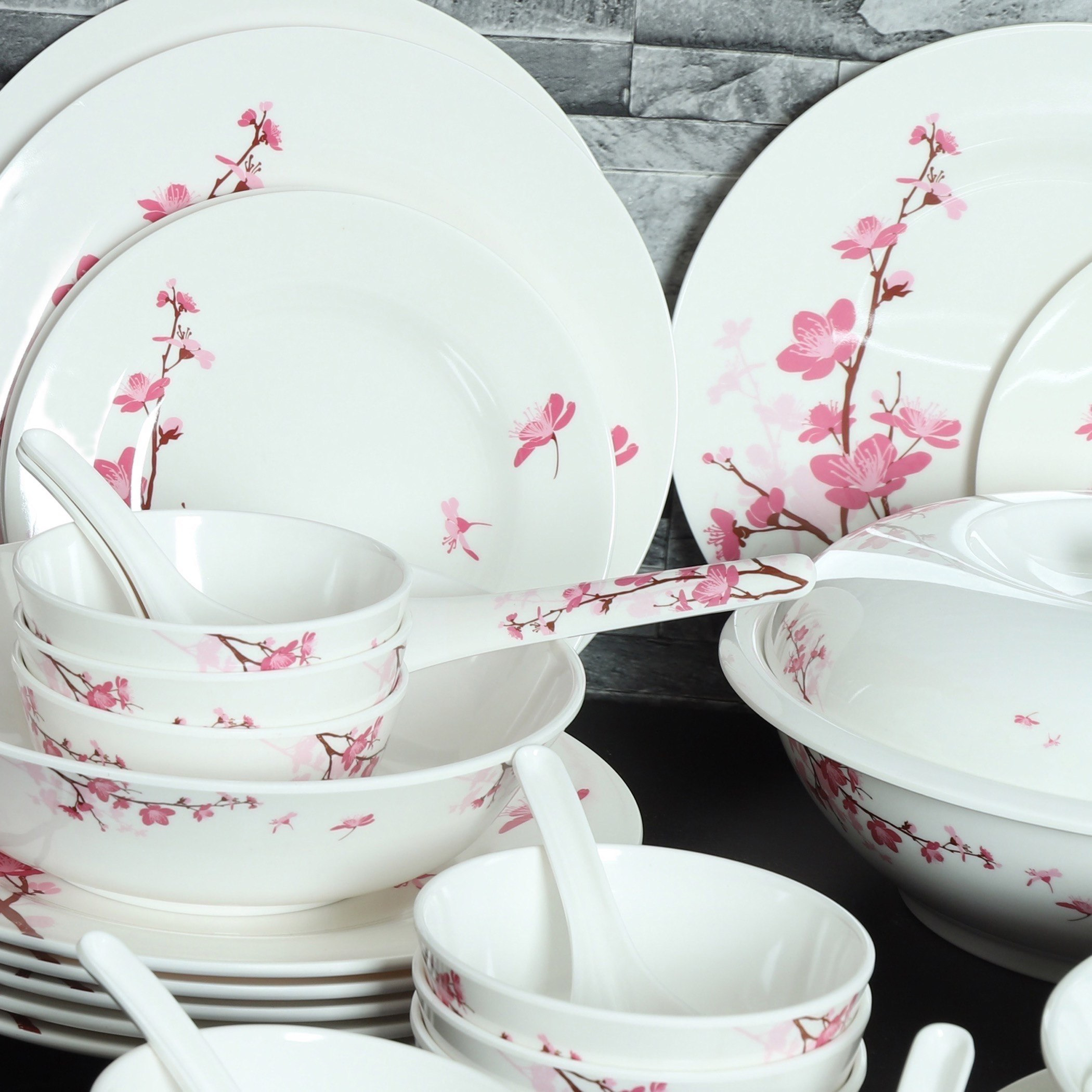 Pink Blossom 50-Piece Dinner Set-hbxhomeware-hbxkitchen-image-4