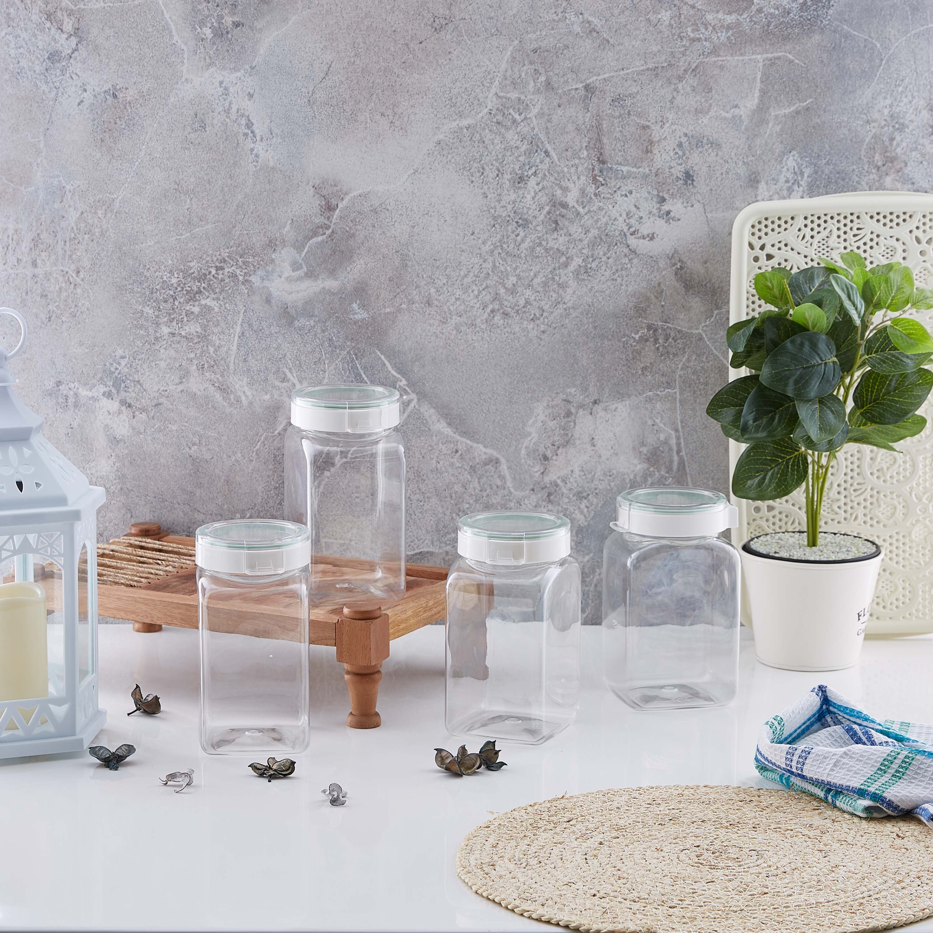 طقم حاويات مربّعة 4 قطع من إيزي كليك - 1.4 لتر-hbxhomeware-hbxkitchen-image-4