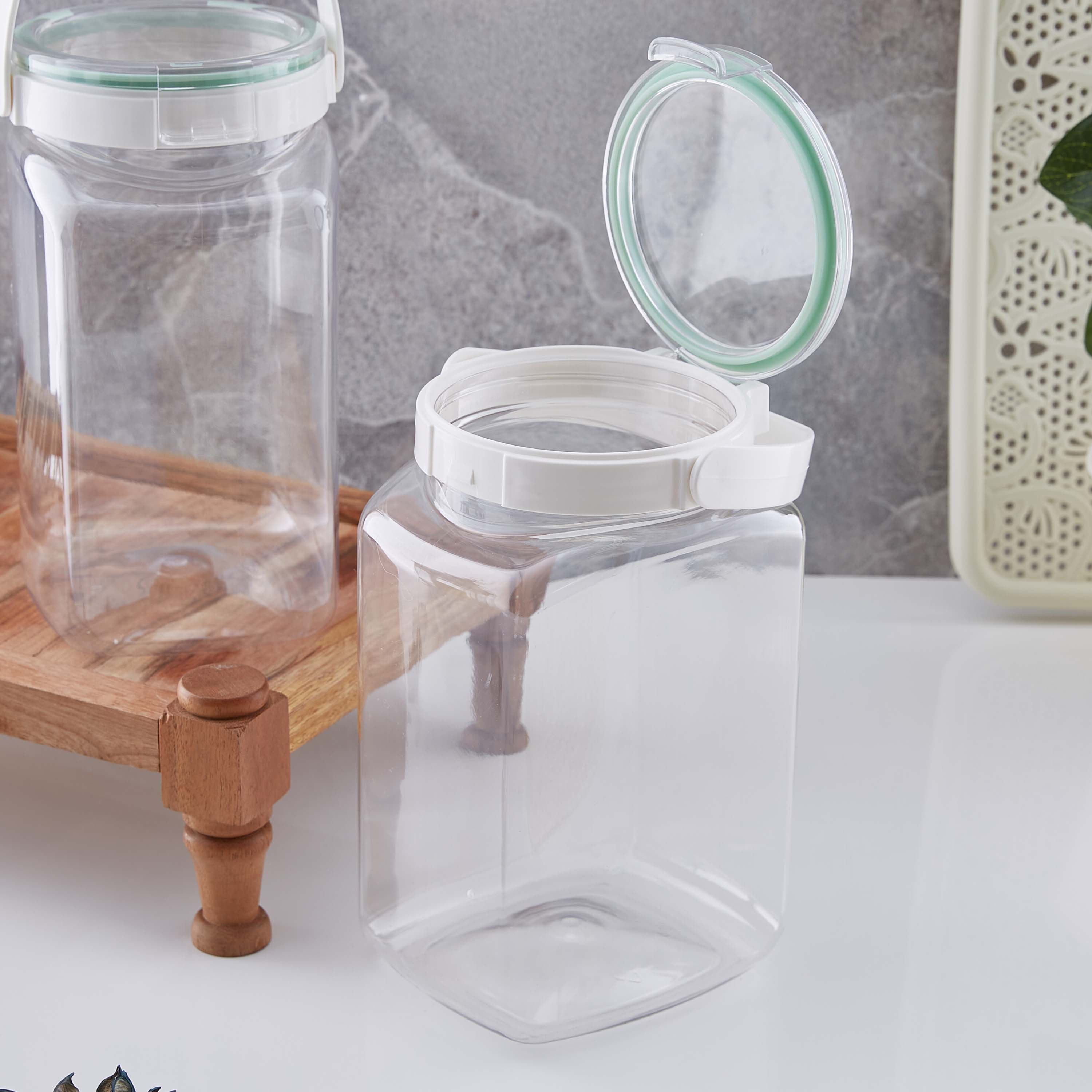 Easy Click 2-Piece Square Canister Set - 2.7 L-hbxhomeware-hbxkitchen-image-2
