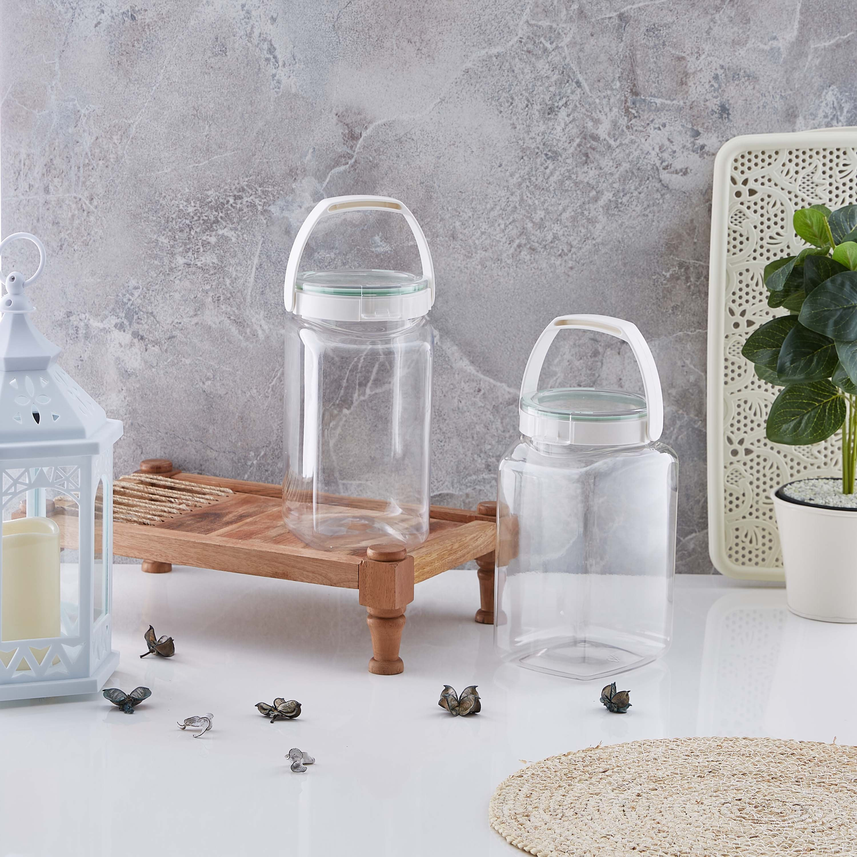 Easy Click 2-Piece Square Canister Set - 2.7 L-hbxhomeware-hbxkitchen-image-4