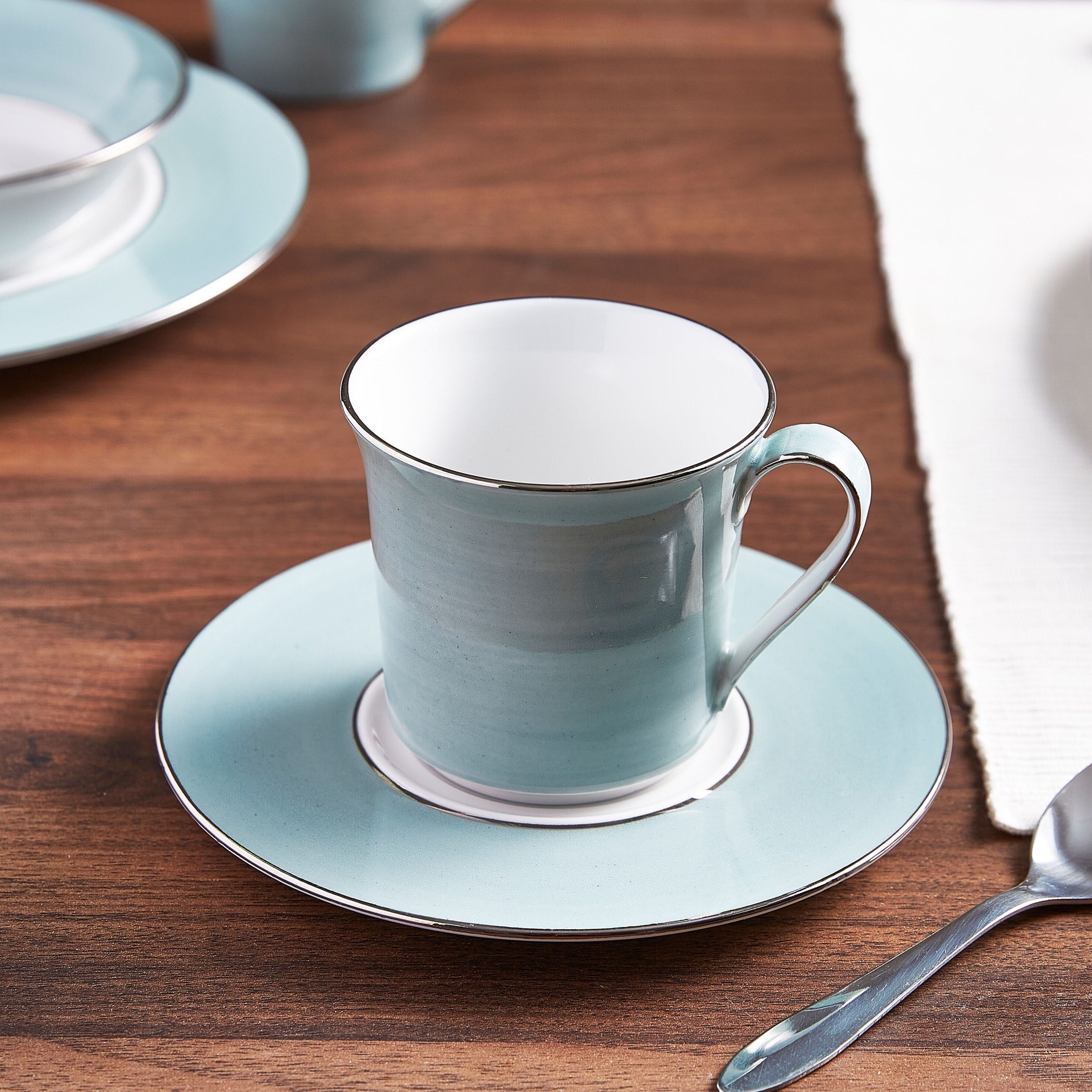 طقم فنجان شاي بصحن من إليجنت - 200 مل-hbxhomeware-hbxkitchen-image-1