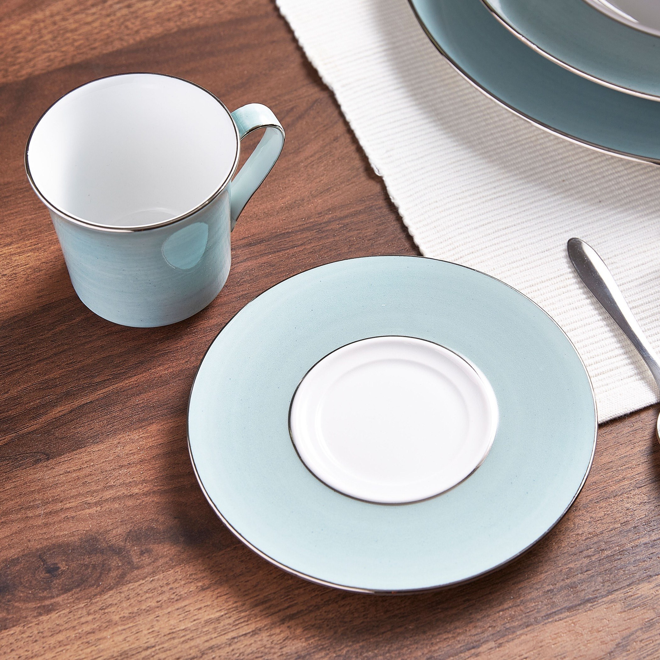 طقم فنجان شاي بصحن من إليجنت - 200 مل-hbxhomeware-hbxkitchen-image-2