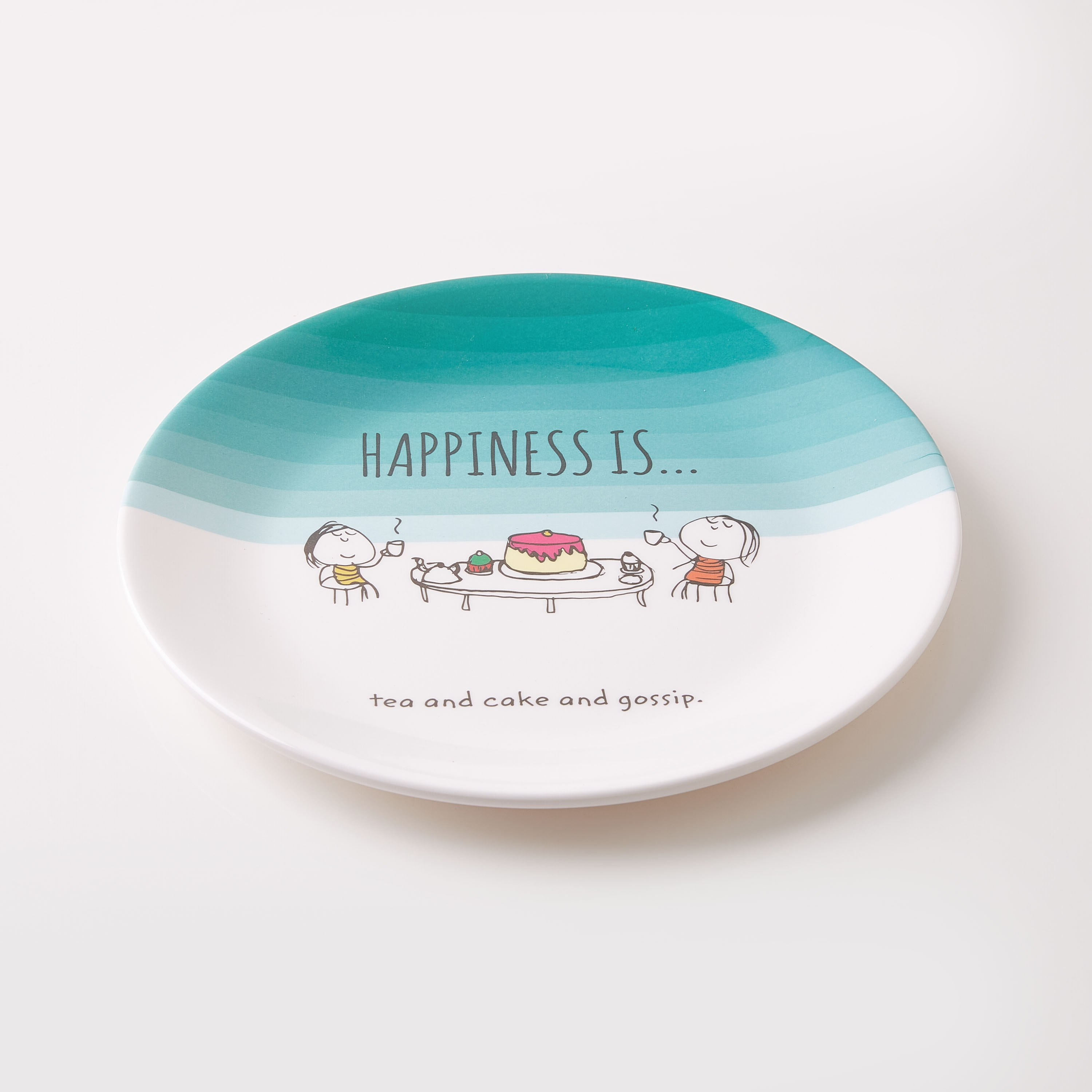 صحن بطبعات شعار من هابنيس - 23 سم-hbxdecorandfurnishings-tabletop-serveware-image-4