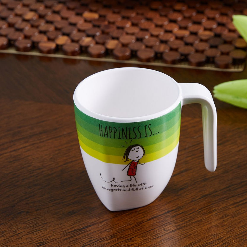 Happiness Printed Mug with Handle-Coffee and Tea Sets-image-0