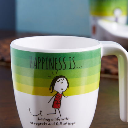 Happiness Printed Mug with Handle