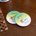 Happiness Printed Coasters - Set of 6-Table Linens-thumbnail-0