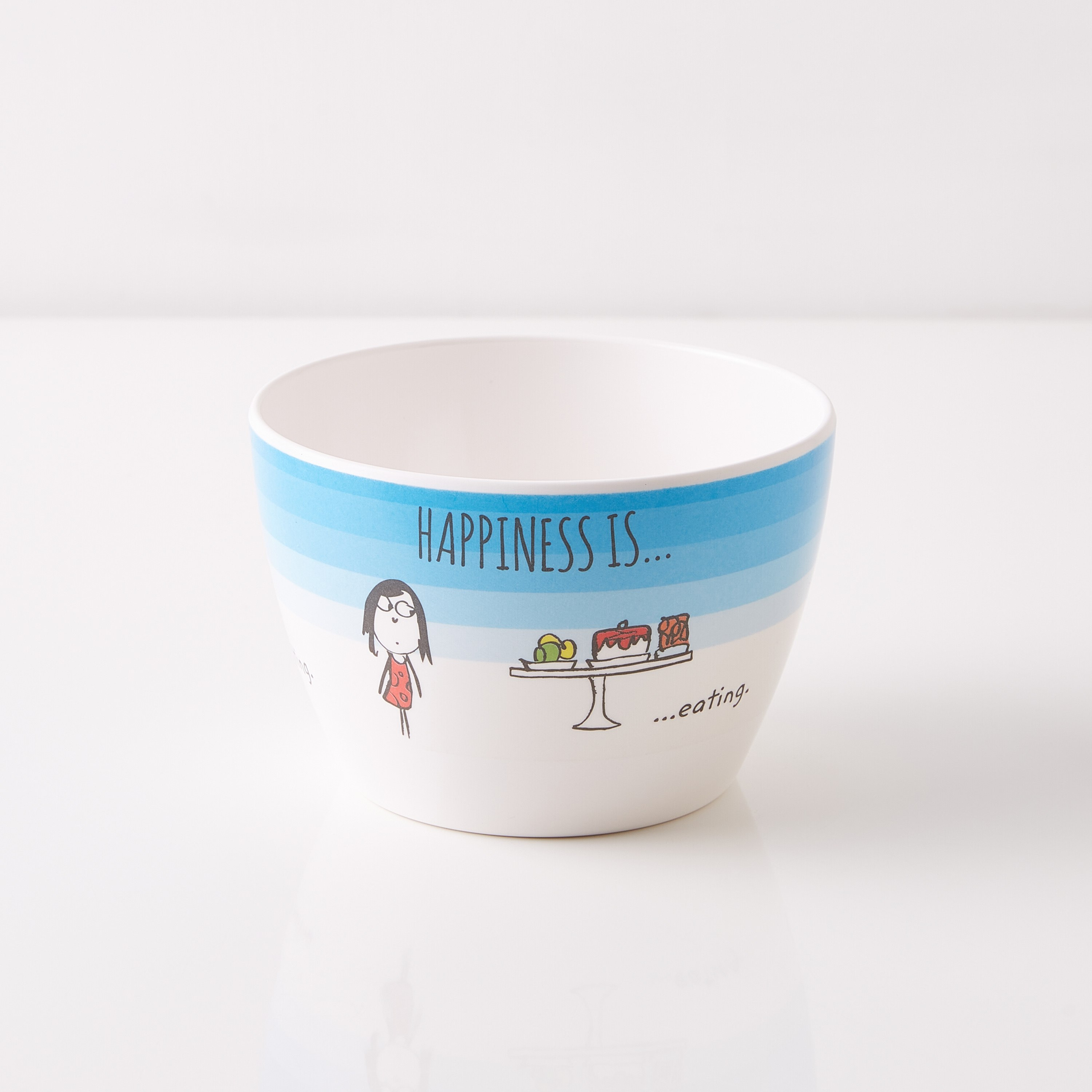 Happiness Printed Bowl - 12 cm-hbxdecorandfurnishings-tabletop-serveware-image-4
