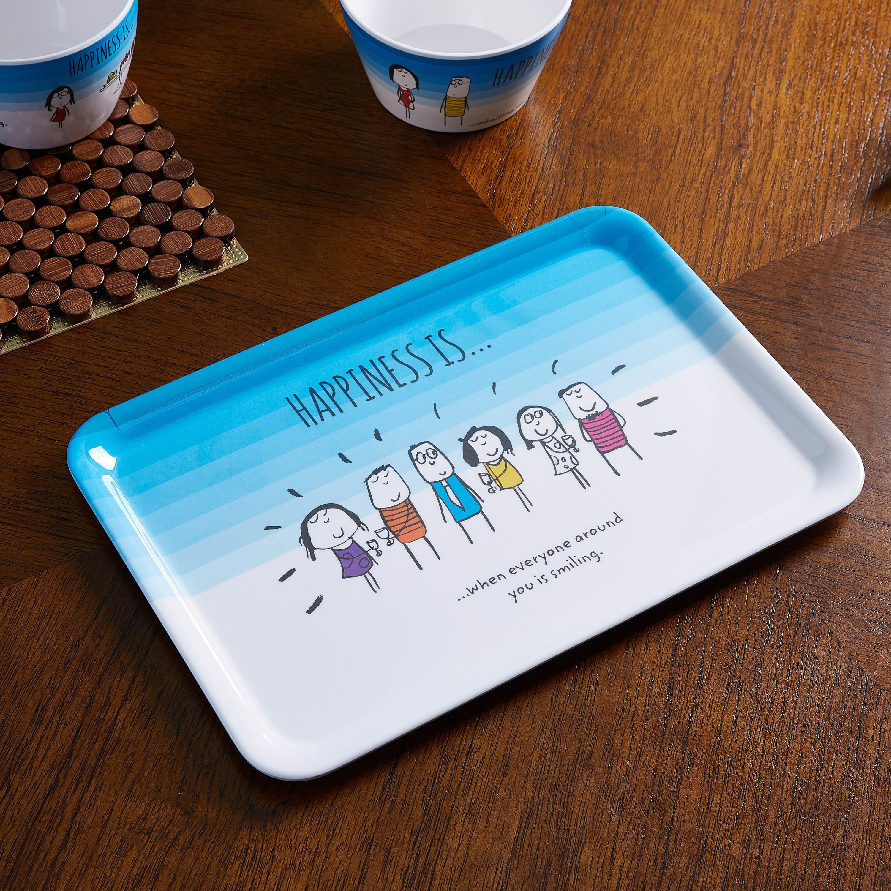 صينية بطبعات من هابينيس - 35 سم-hbxhomeware-hbxkitchen-image-1