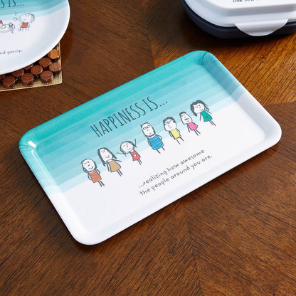 Happiness Printed Tray - 30 cms