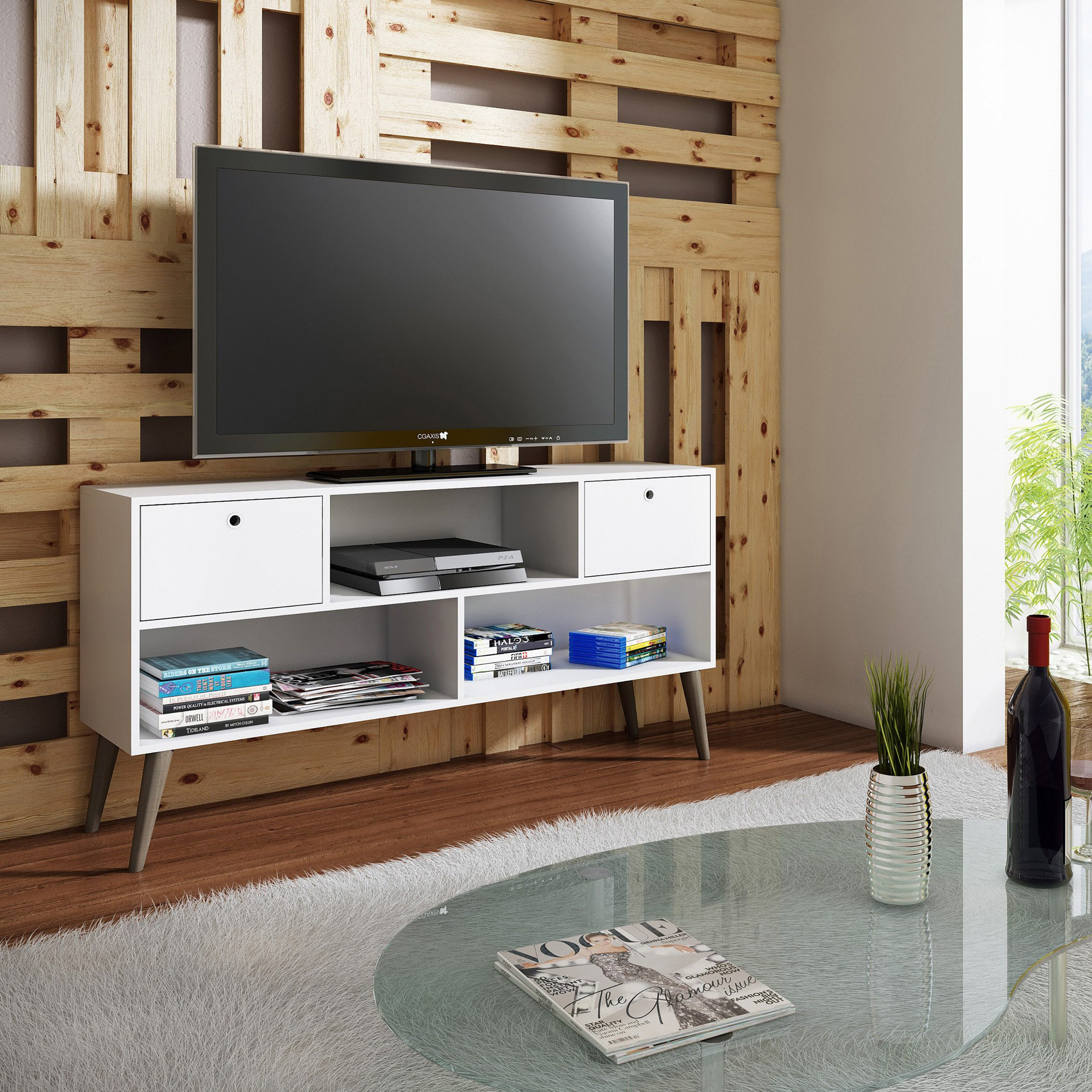 وحدة تلفزيون منخفضة ببابين للتلفزات أكثر من 50 بوصة من ستارك-hbxlivingroom-mediaunitsandstorage-tvunits-image-1