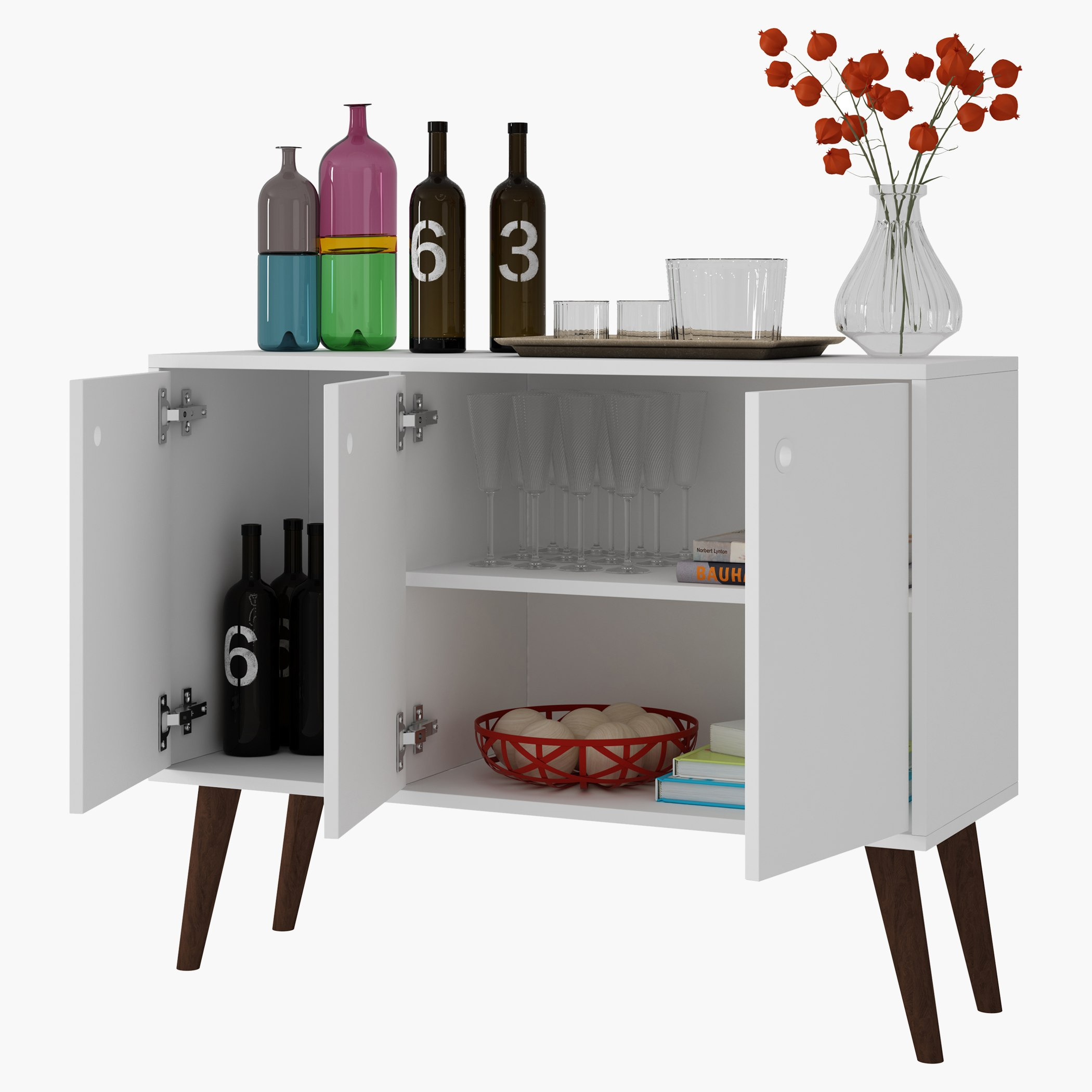 خزانة متعددة الاستخدامات بـ3 أبواب من أوليندا-hbxfurniture-diningroom-buffetsandsideboards-image-3