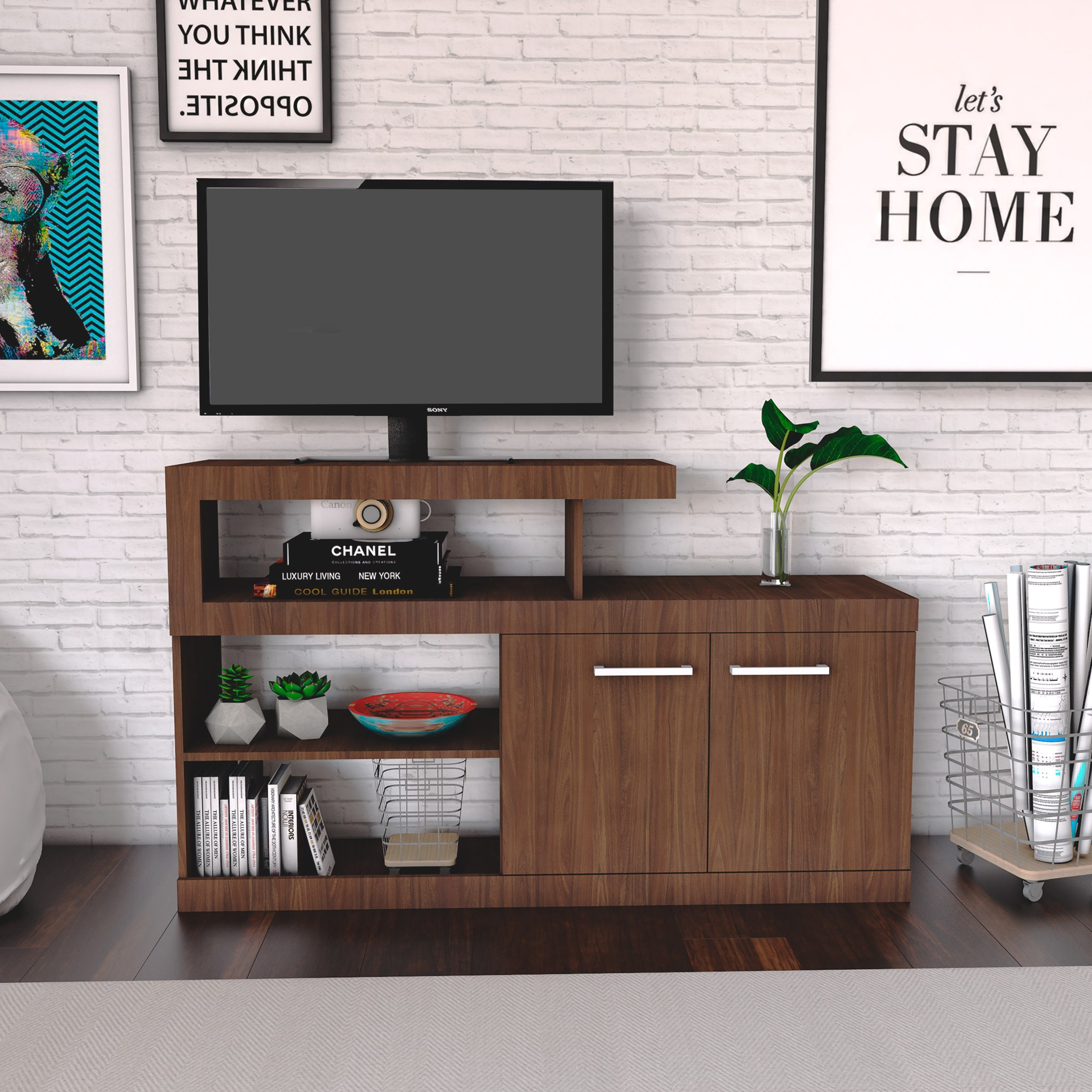 وحدة تلفزيون منخفضة ببابين للتلفزات حتى 47 بوصة من يورك-hbxlivingroom-mediaunitsandstorage-tvunits-image-1