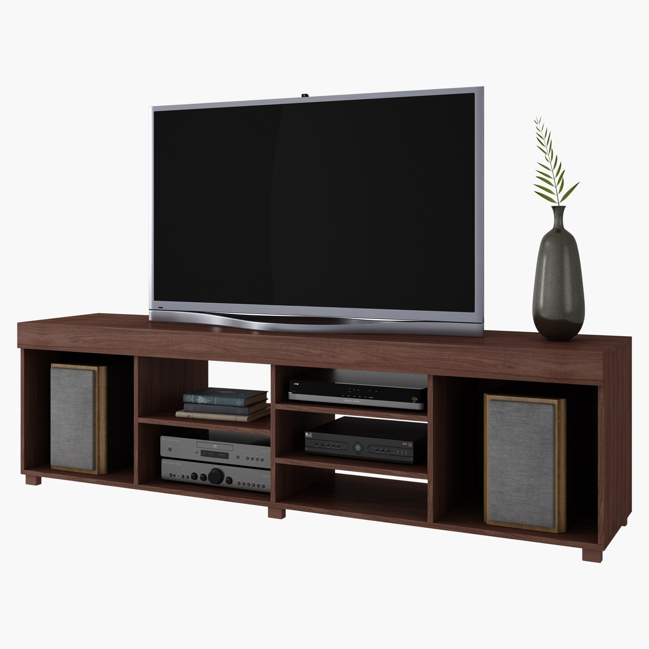 وحدة تلفزيون منخفضة للتلفزات حتى 55 بوصة من ليزا-hbxlivingroom-mediaunitsandstorage-tvunits-image-2