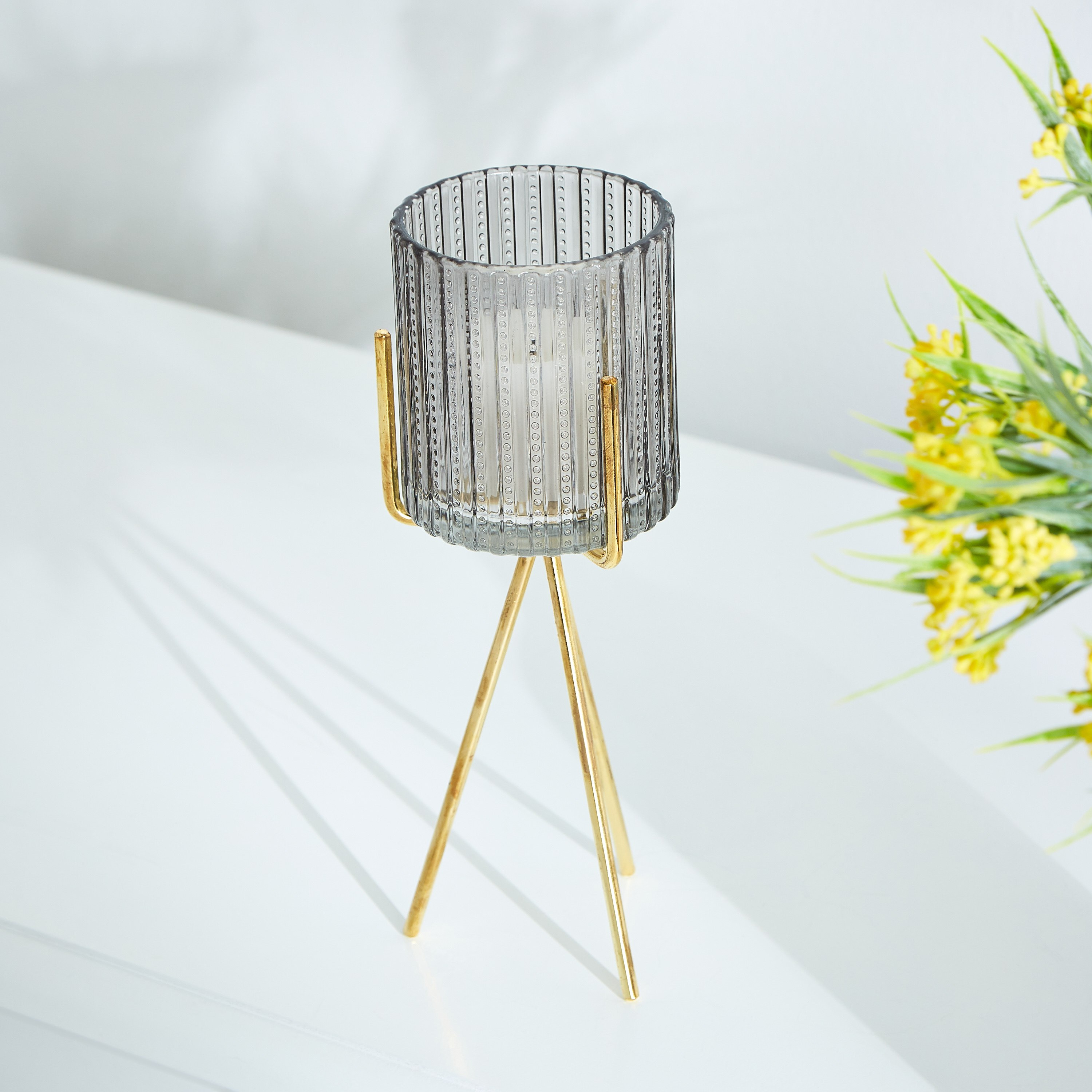 حامل شموع زجاجي بحامل من كلايد-hbxlivingroom-decorandaccessories-candleholders-image-2