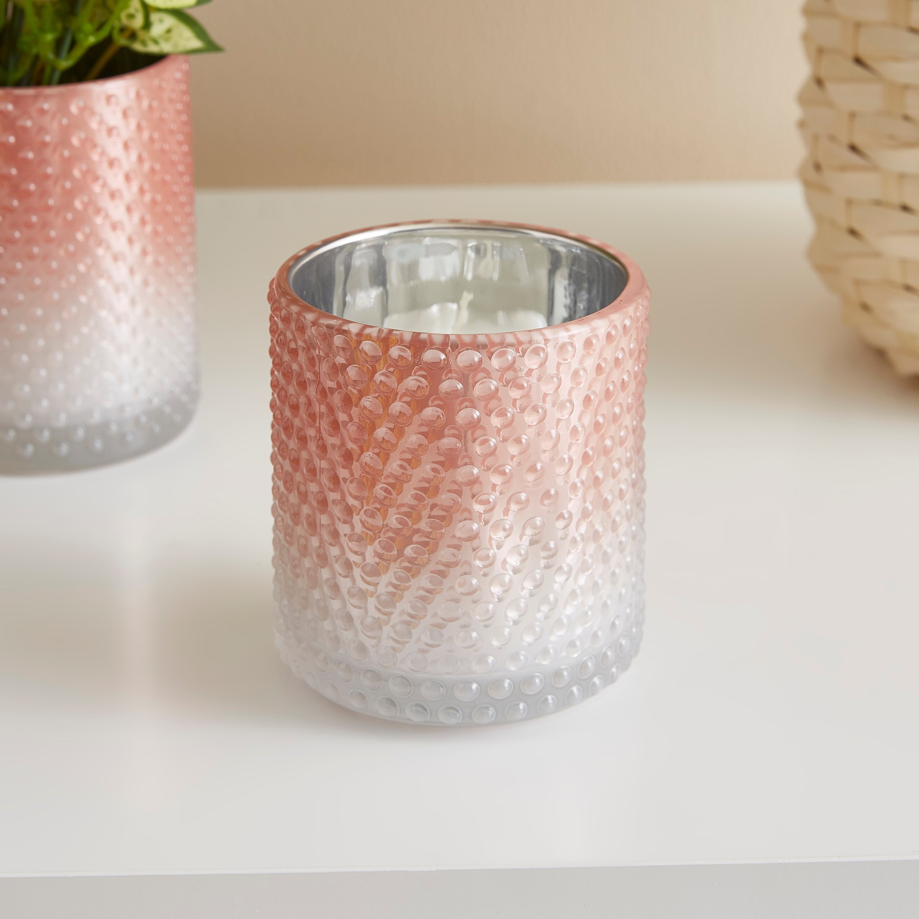 حامل شموع زجاجي من كلايد - 9 سم-hbxlivingroom-decorandaccessories-candleholders-image-1