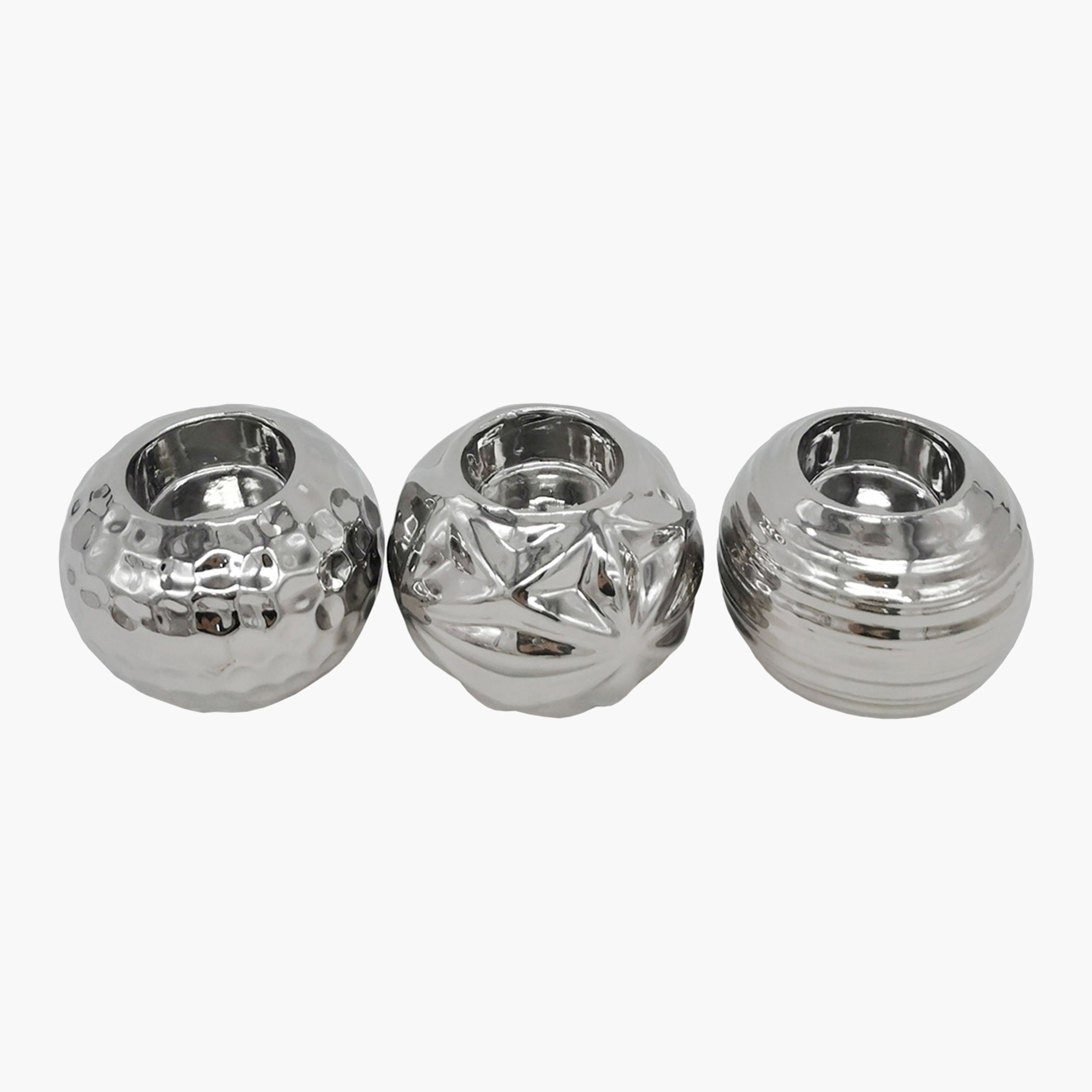 حامل شموع من السيراميك من كاسا - طقم من 3 قطع-hbxlivingroom-decorandaccessories-candleholders-image-2