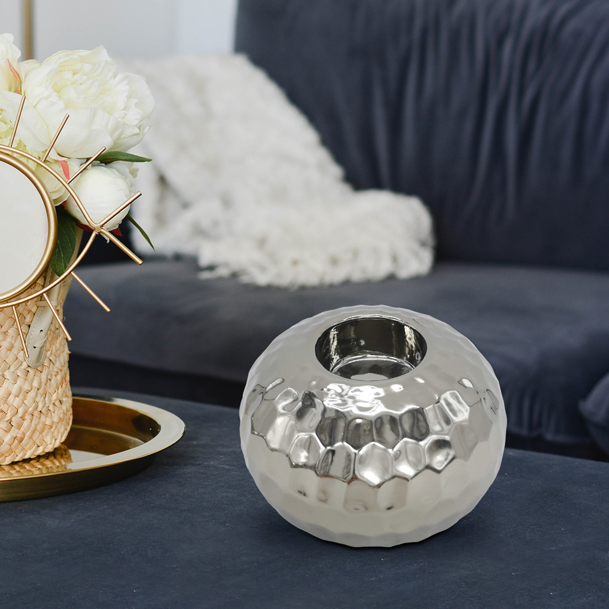 Casa Ceramic Tealight Holder-hbxlivingroom-decorandaccessories-candleholders-image-1