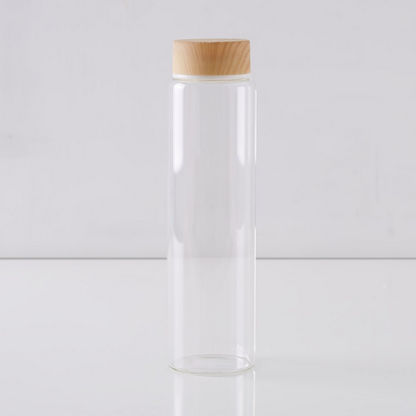 Coolers Borosilicate Bottle with Wooden Finish Lid - 1 L