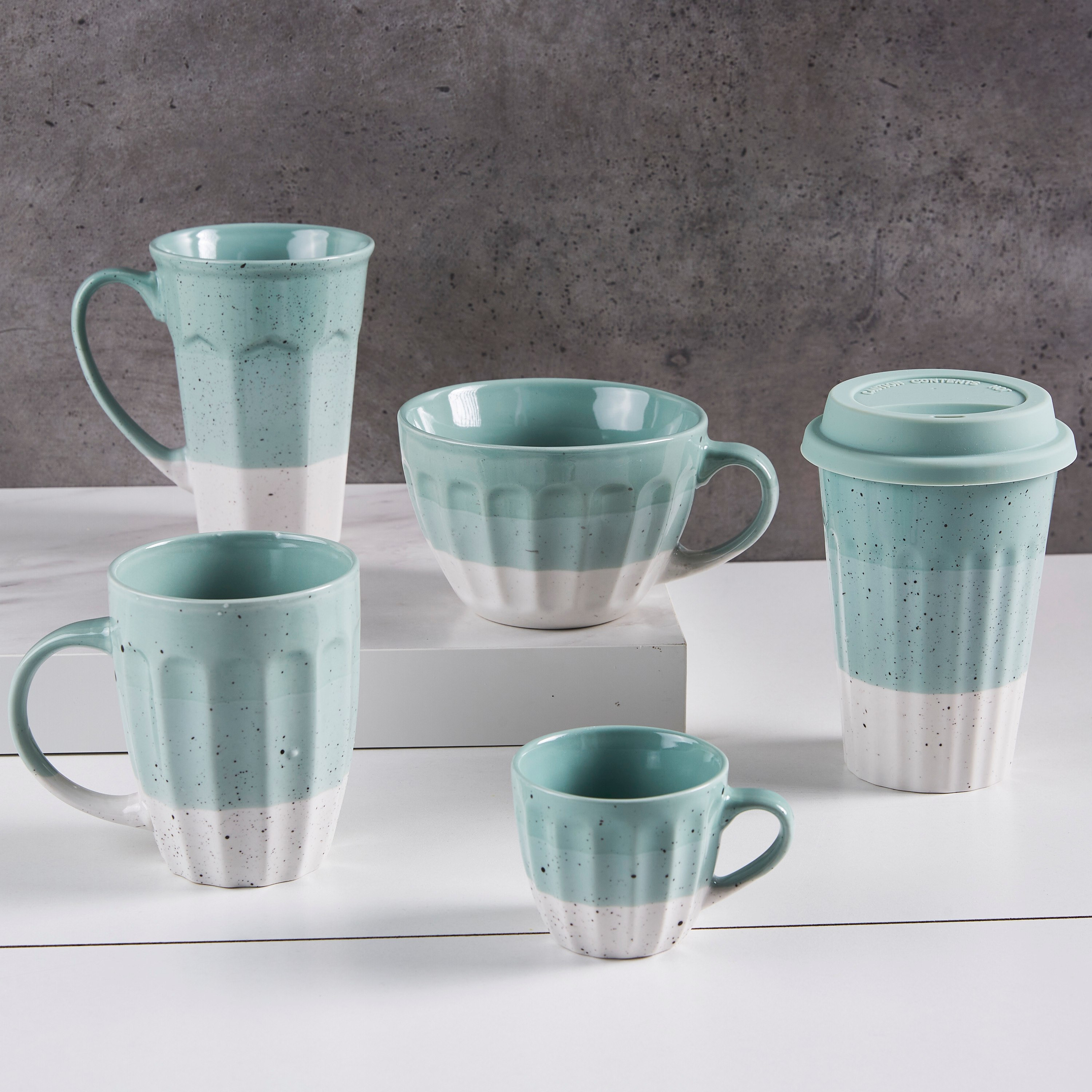 Galexia Ceramic Embossed Mug - 320 ml-hbxdecorandfurnishings-tabletop-crockery-image-4