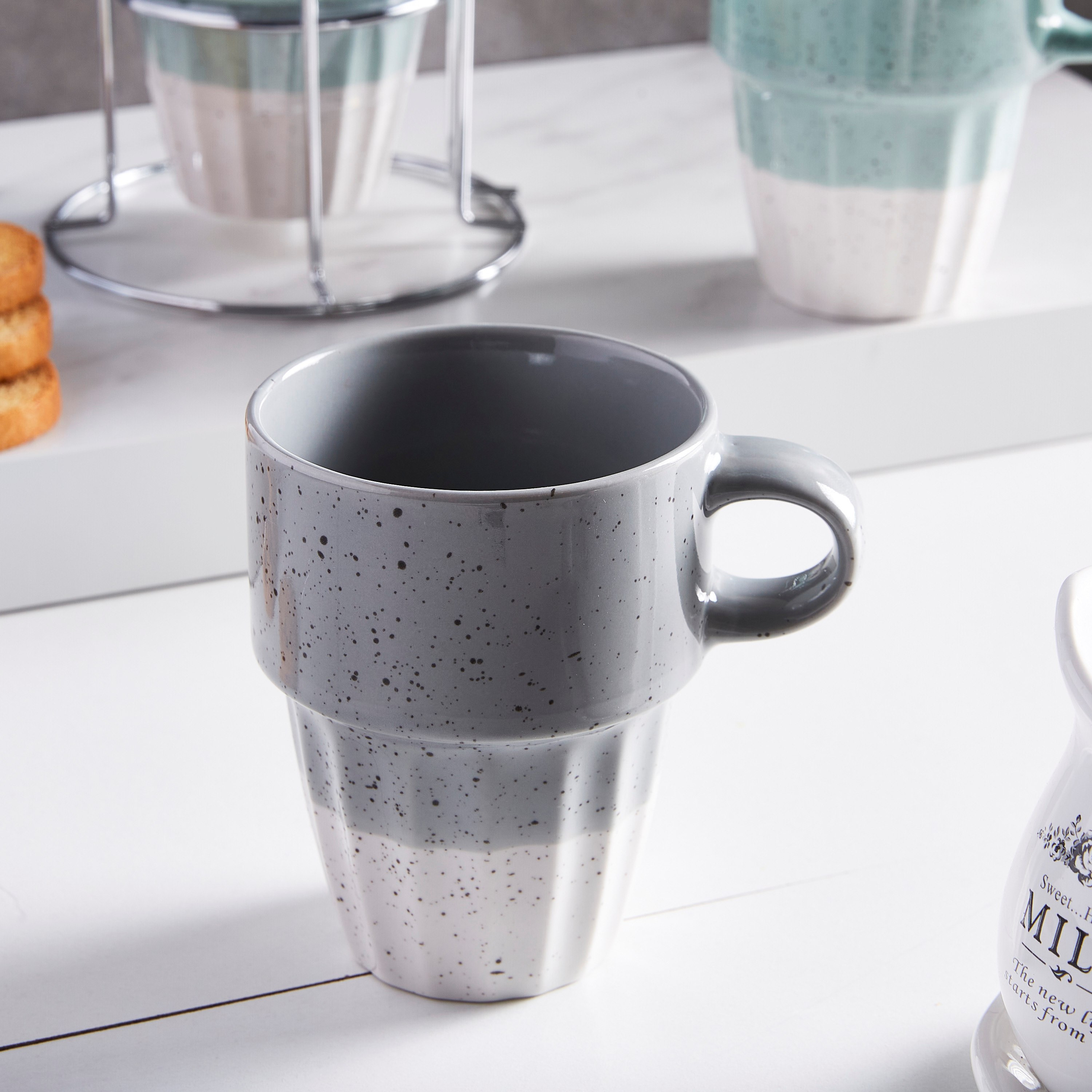 Galexia Ceramic 5-Piece Stackable Mug Set with Stand-hbxhomeware-diningandtabletop-coffeeandteasets-image-3