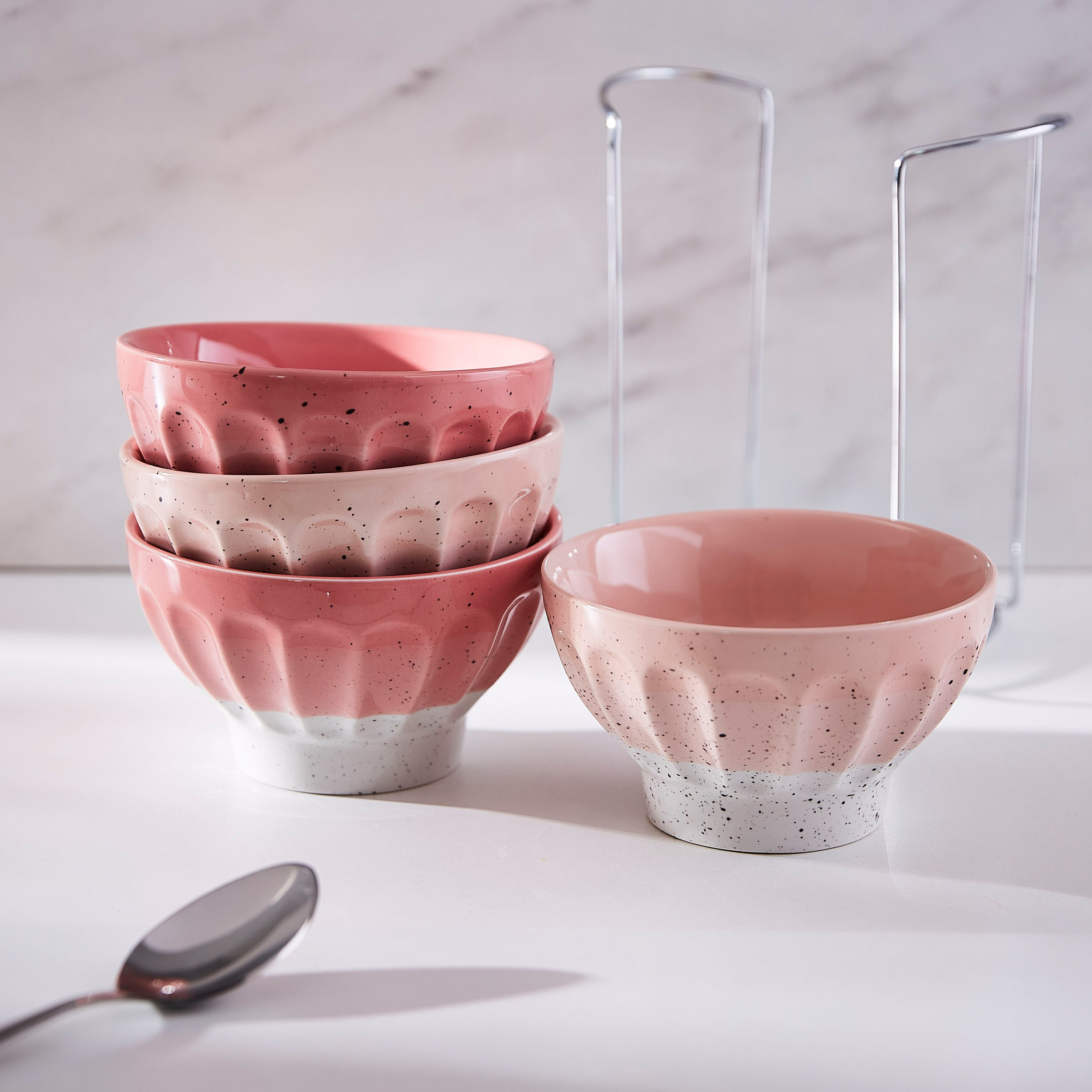 طقم أوعية سيراميك قابلة للتكديس 5 قطع من جالكسيا-hbxdecorandfurnishings-tabletop-crockery-image-1