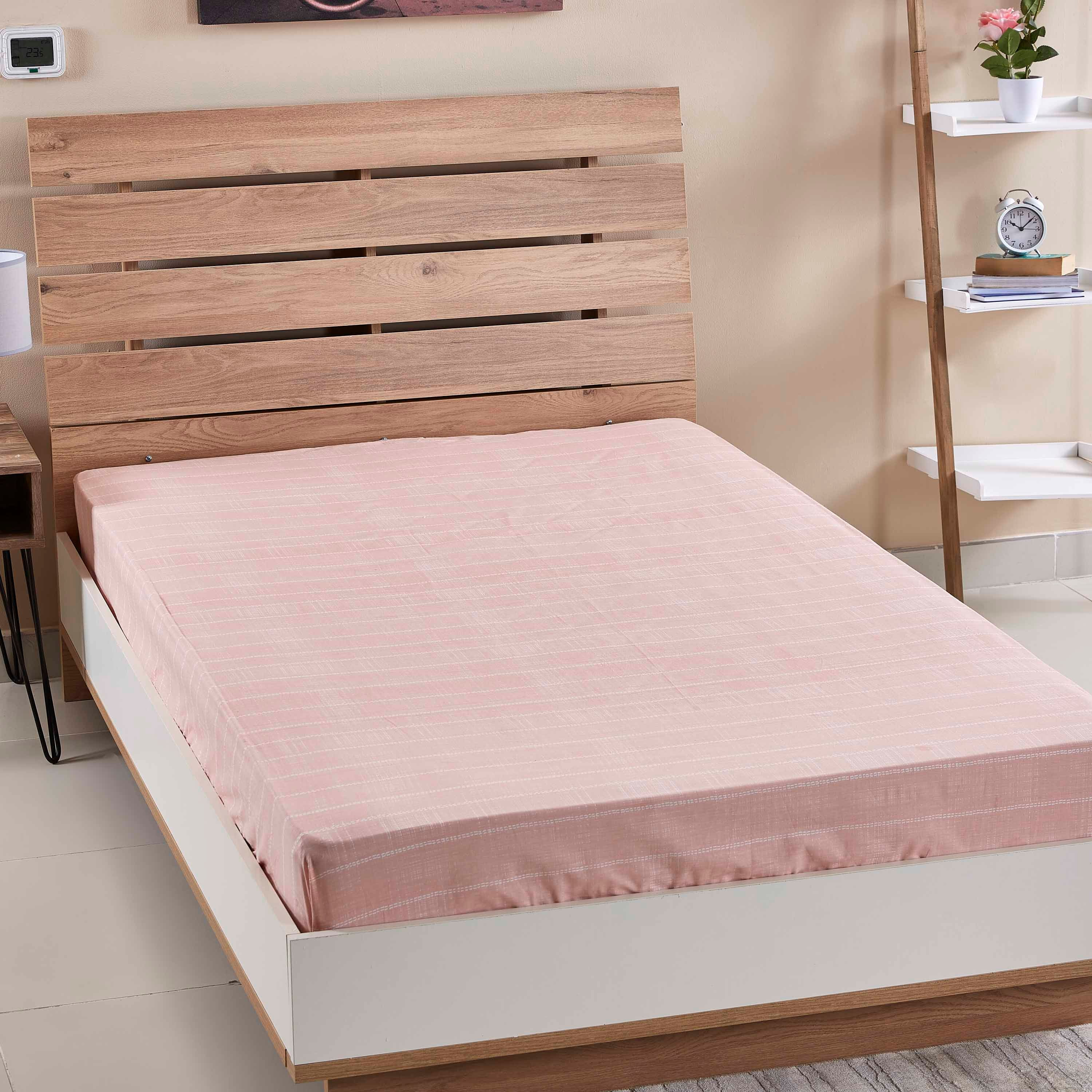 شرشف مطّاطي مزدوج بيزلي - 120×200 سم-hbxhomeware-hbxbedroom-image-1