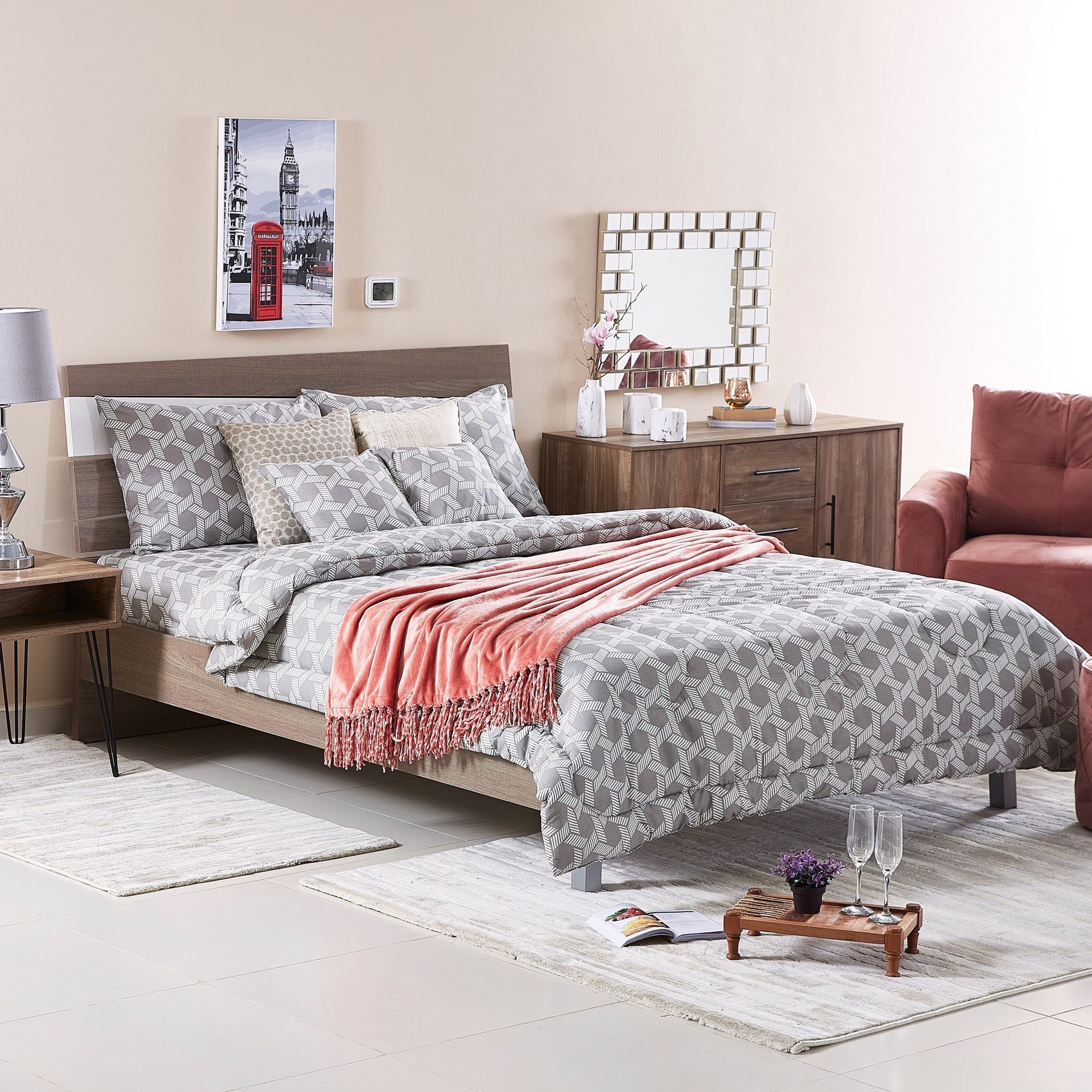 طقم لحاف كوين 5 قطع من فينوس - 200X240 سم-PROMO_HB_AE_B1G1_250925-image-7