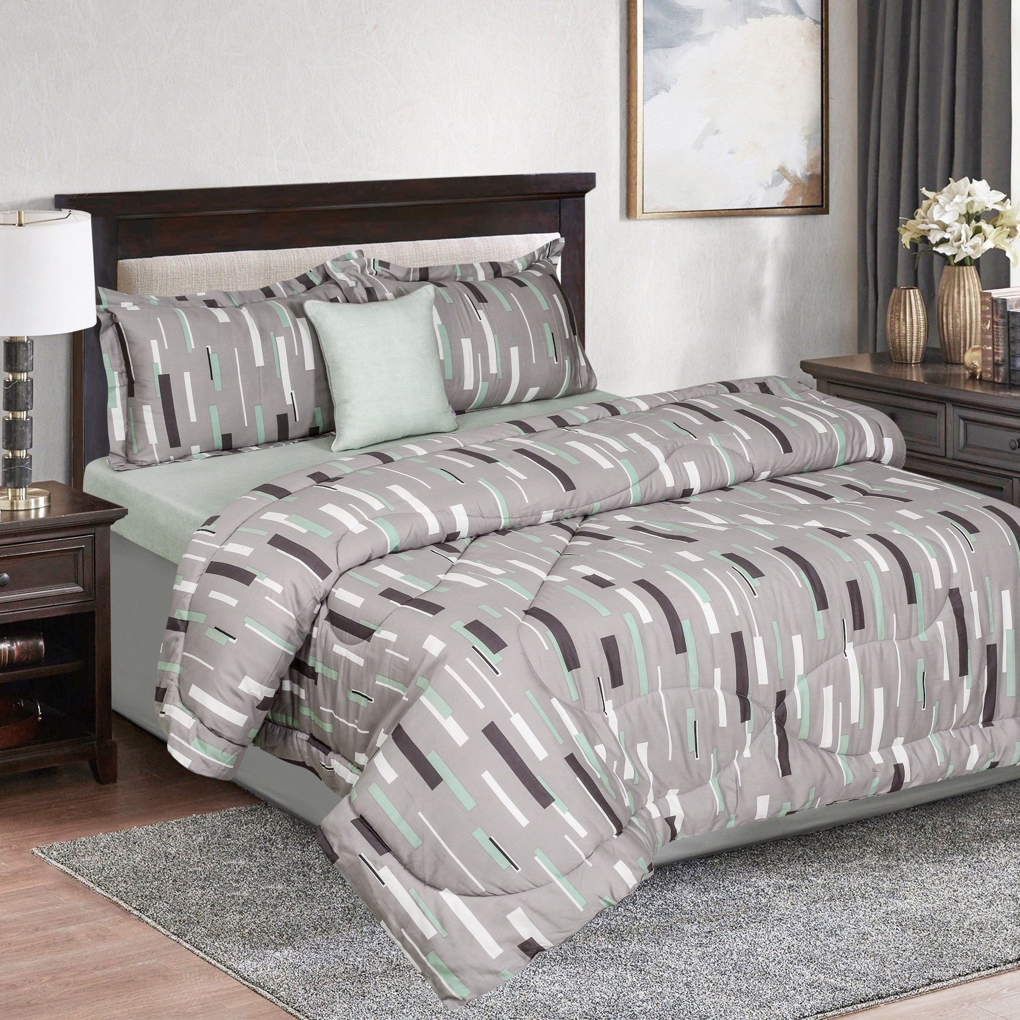 Adler Cotton Twin 5-Piece BIAB Comforter Set - 160x220 cm-hbxhomeware-bedding-bedinabag-image-1