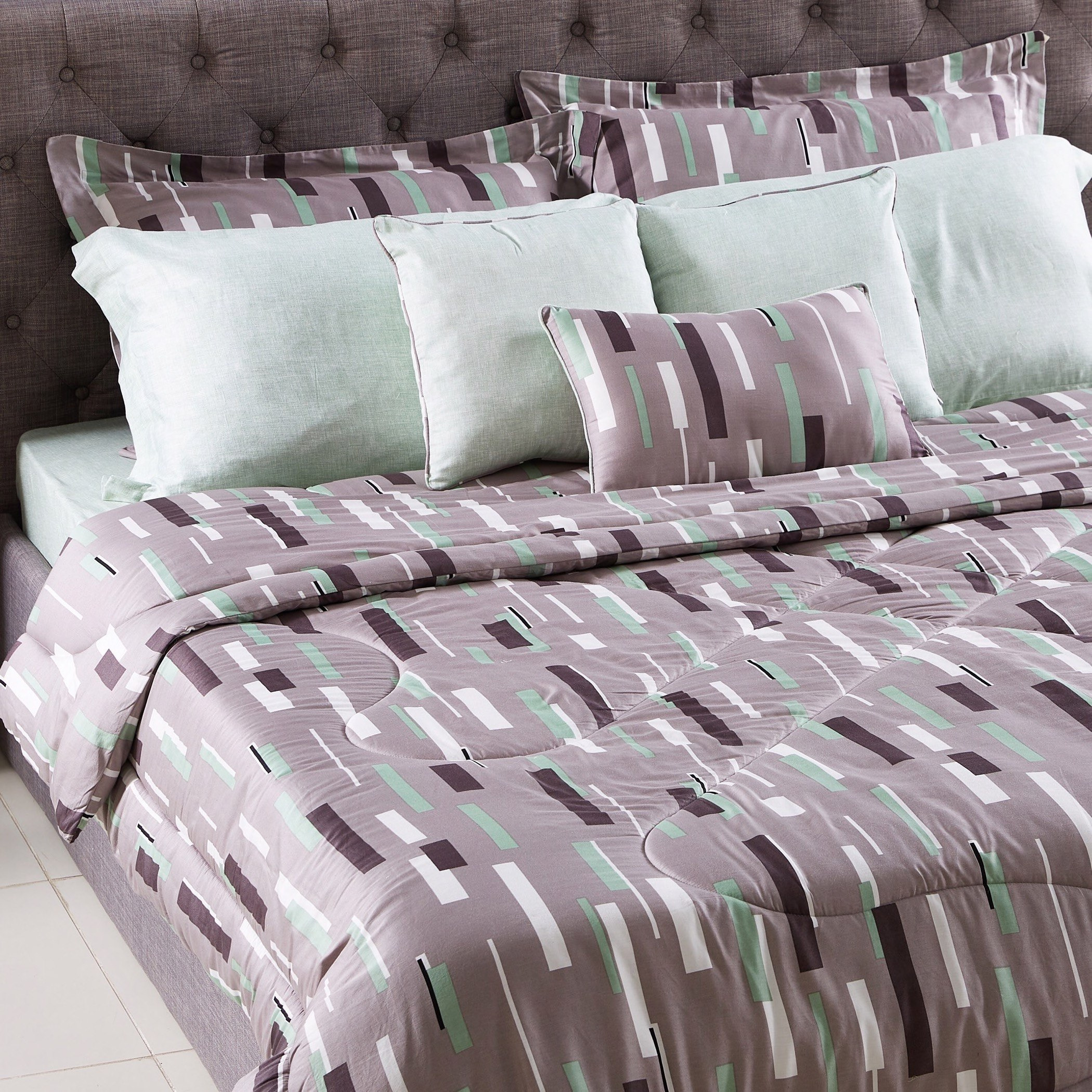 Adler Cotton King Size 9-Piece BIAB Comforter Set - 240x240 cm-hbxhomeware-hbxdecorandfurnishings-image-1