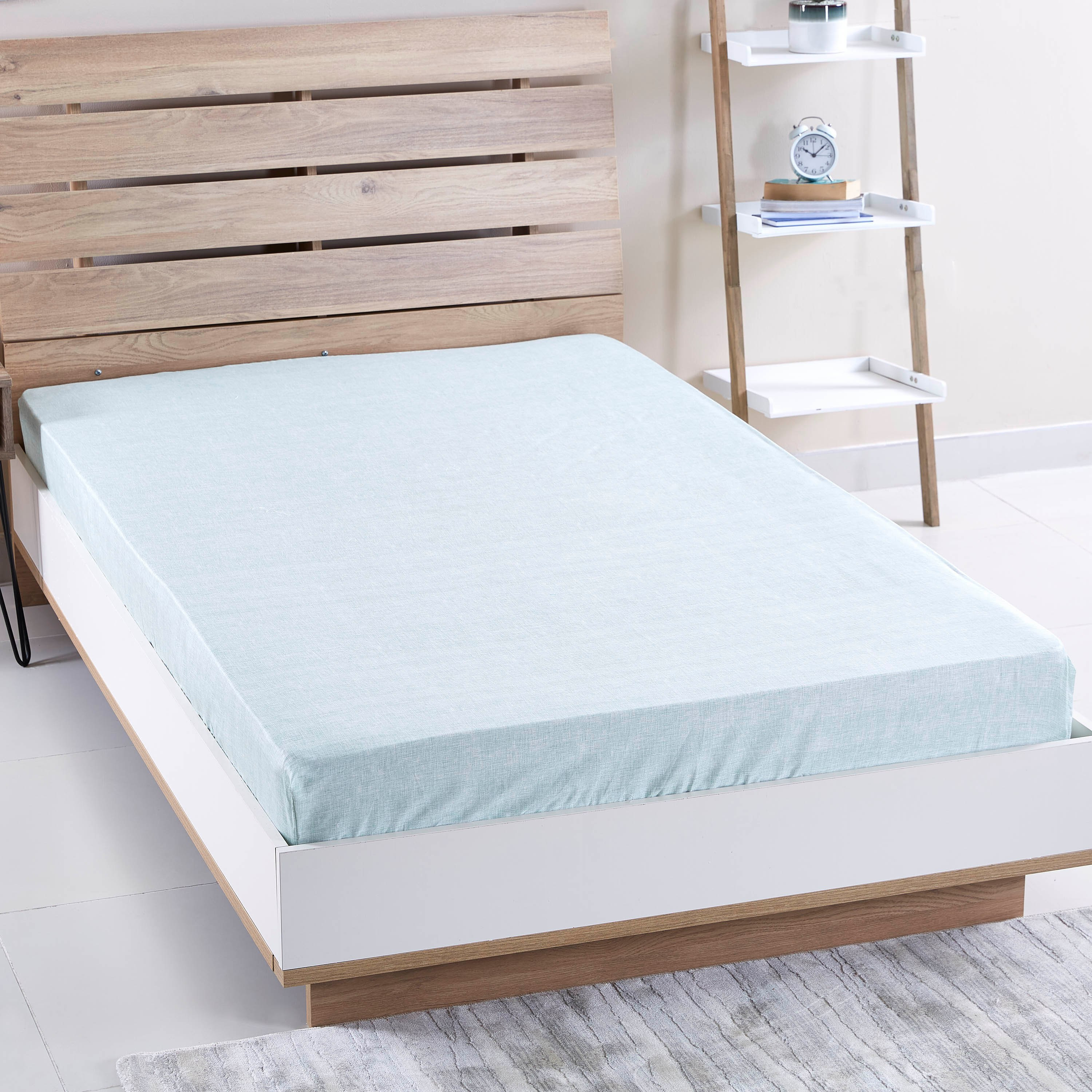 شرشف مطاطي مزدوج من أدلير- 120x200 سم-hbxhomeware-bedding-fittedsheets-image-1